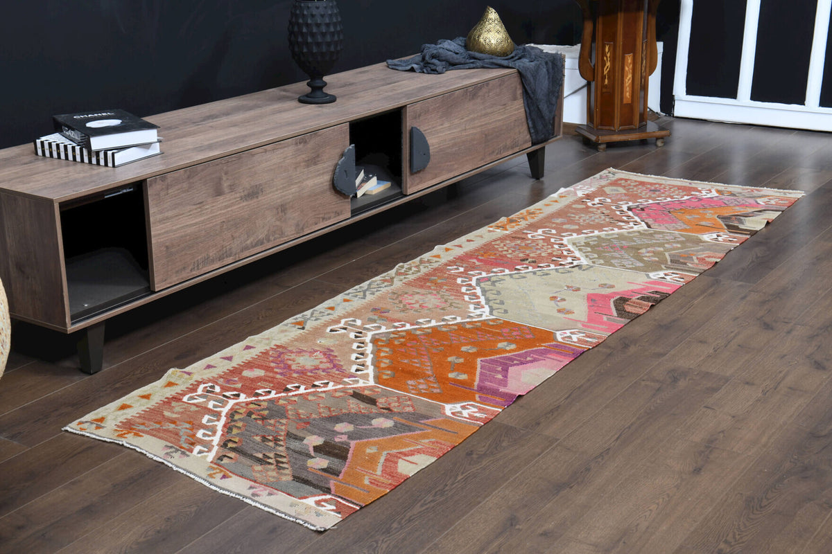 Turkish Oriental Kilim Runner Rug