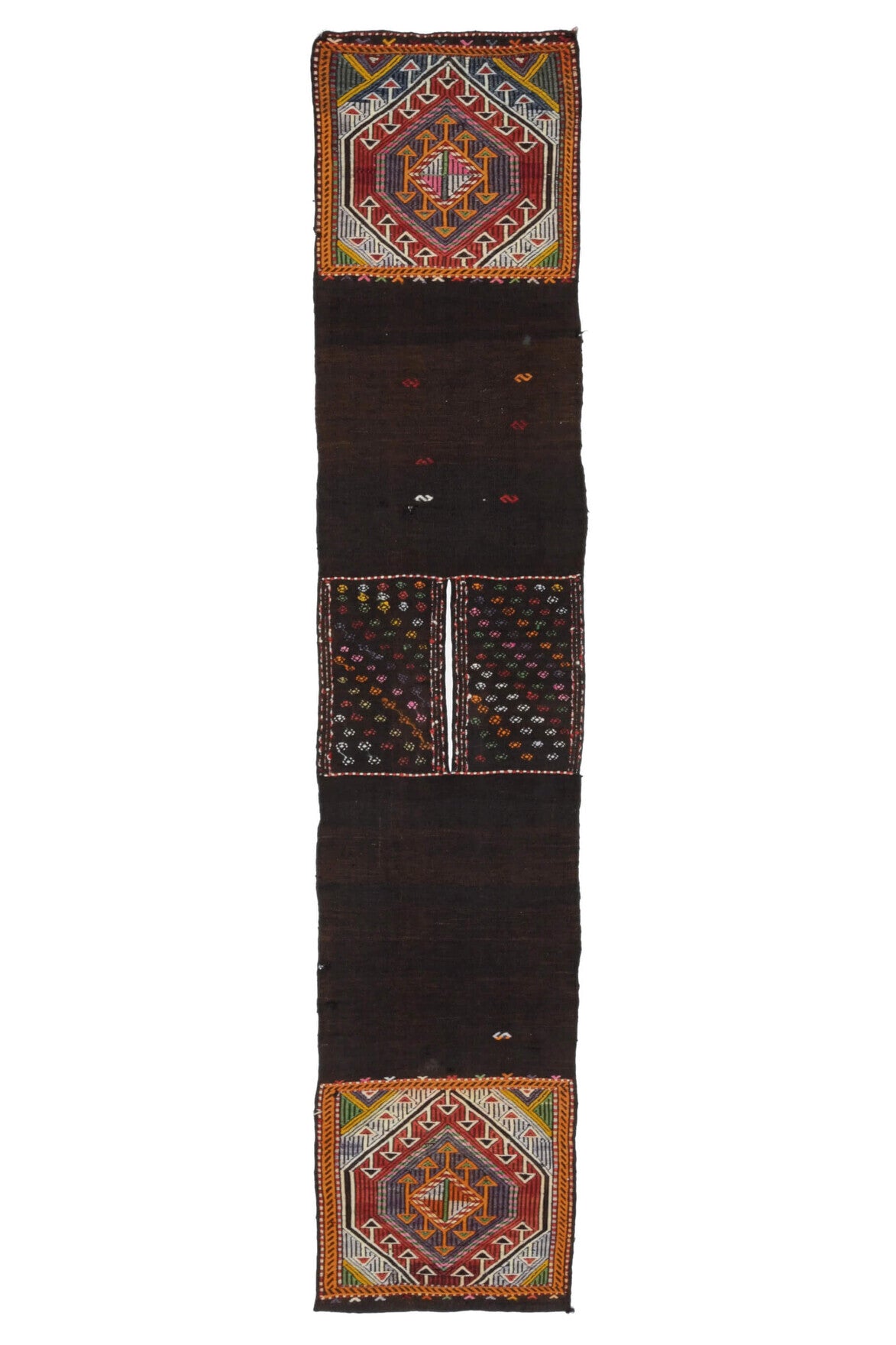 Flatweave Turkish Tribal Runner Rug