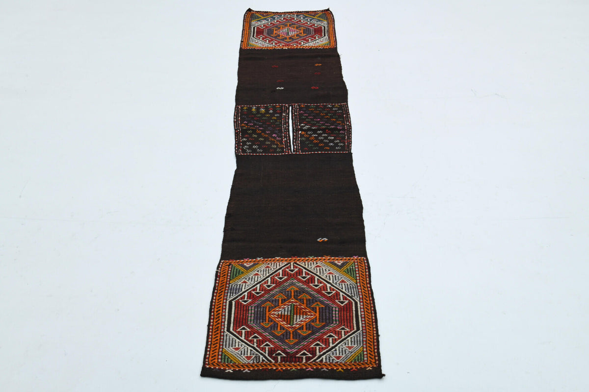 Flatweave Turkish Tribal Runner Rug