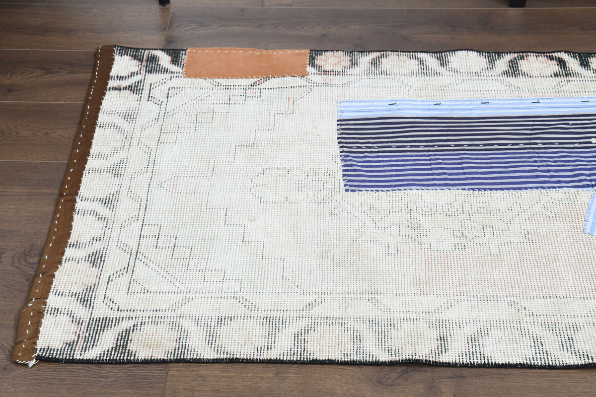 Authentic Anatolian vintage patchwork runner rug (1940s) – one-of-a-kind at Fame Rugs