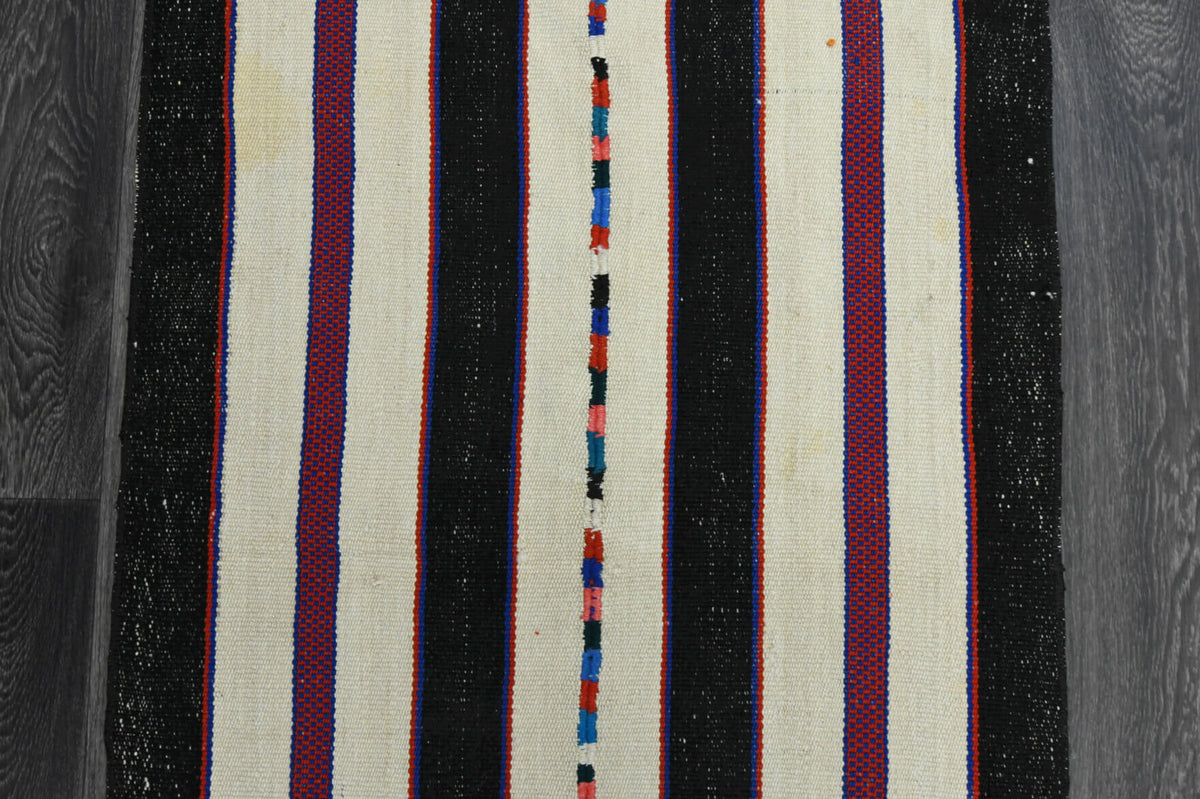 Striped Turkish Kilim Runner Rug