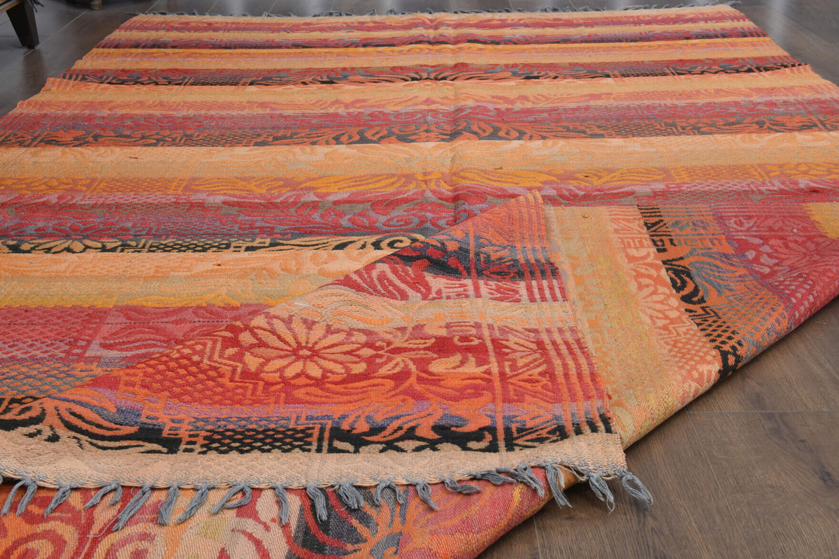 1970′s Turkish Vintage Area Kilim Rug