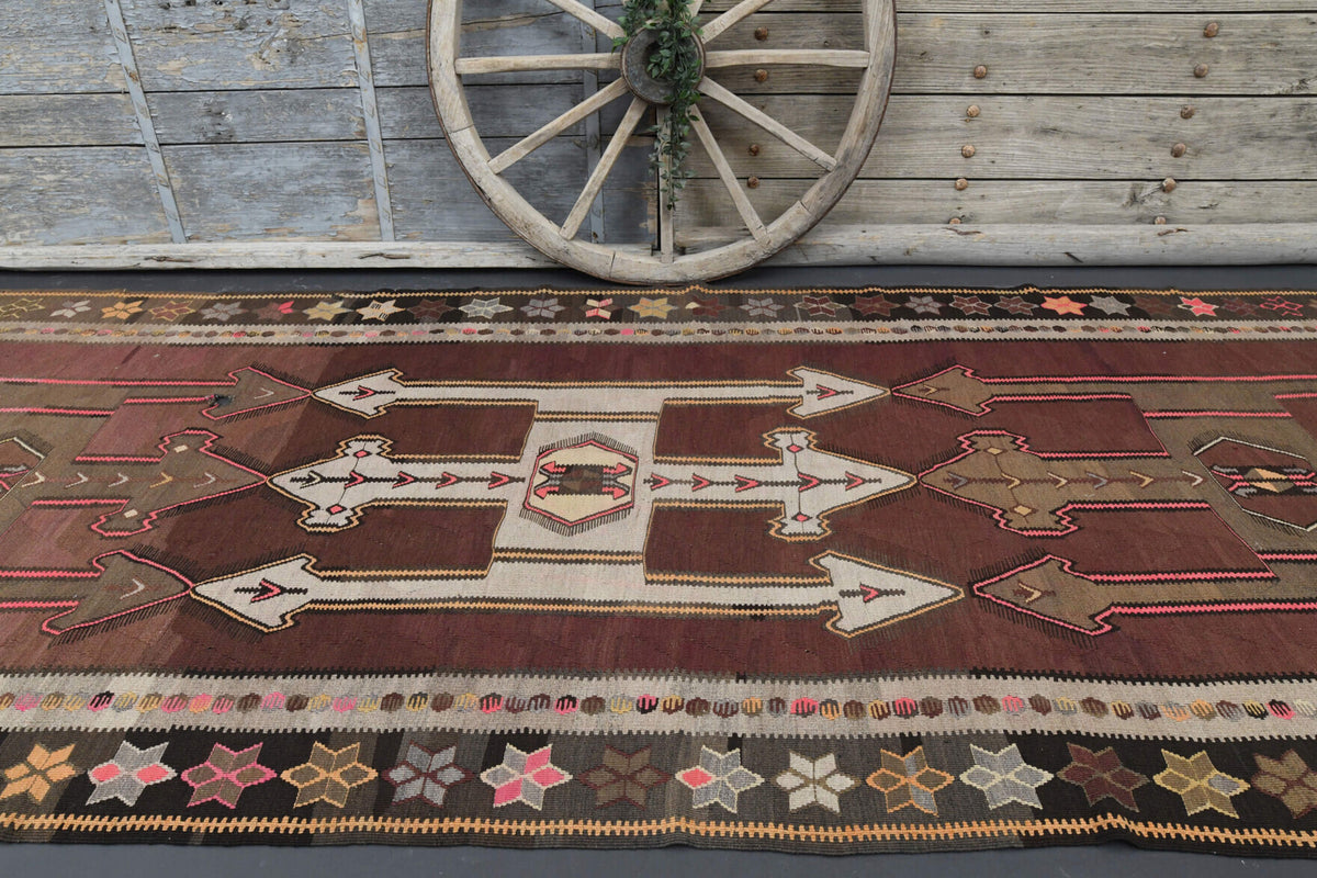 Turkish Vintage Kilim Runner Rug
