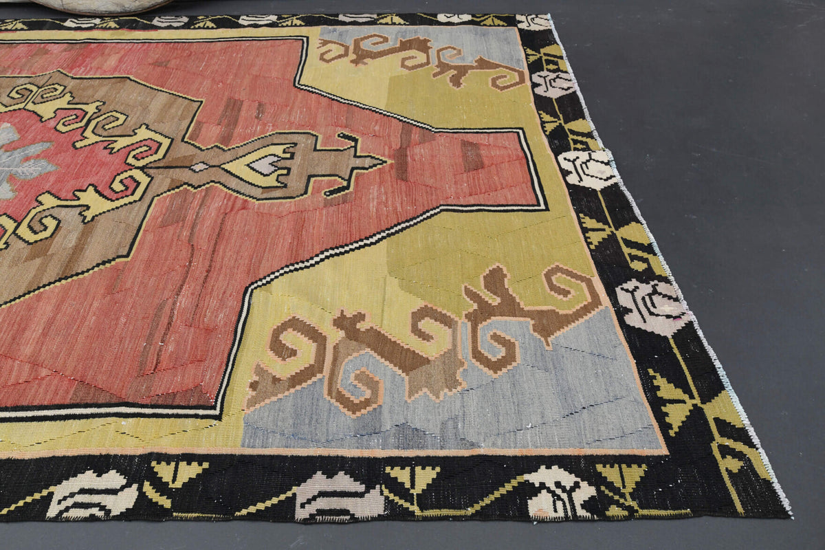 Oushak Cacim Kilim - Vintage Area Rug