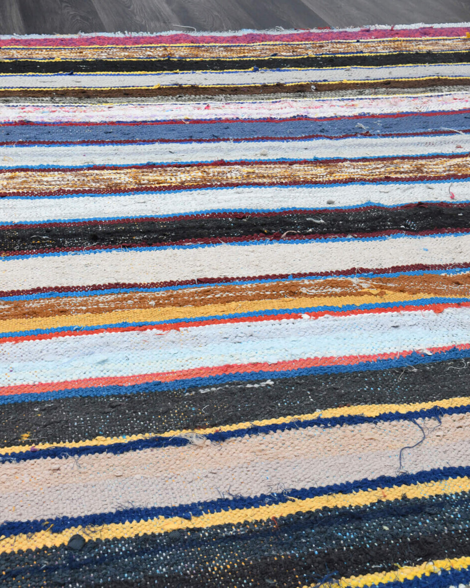170x361 cm vintage Anatolian kilim rug – Akikdeniz, flatweave, wool