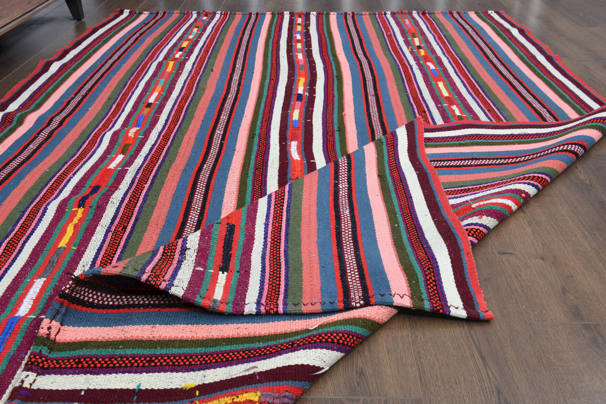 180x252 cm vintage Anatolian kilim rug – Ahupezir, flatweave, wool