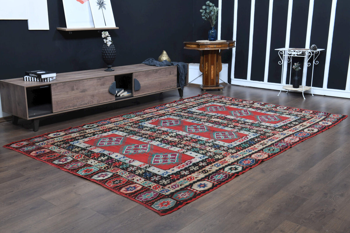 207x311 cm vintage Anatolian kilim rug – Aglaophone, flatweave, wool