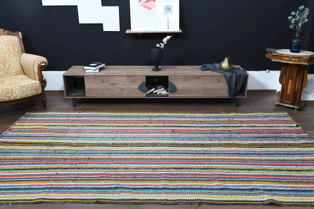 Turkish Vintage Kilim Area Rug