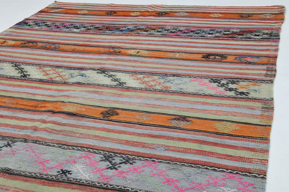 Turkish Vintage Kilim Runner Rug