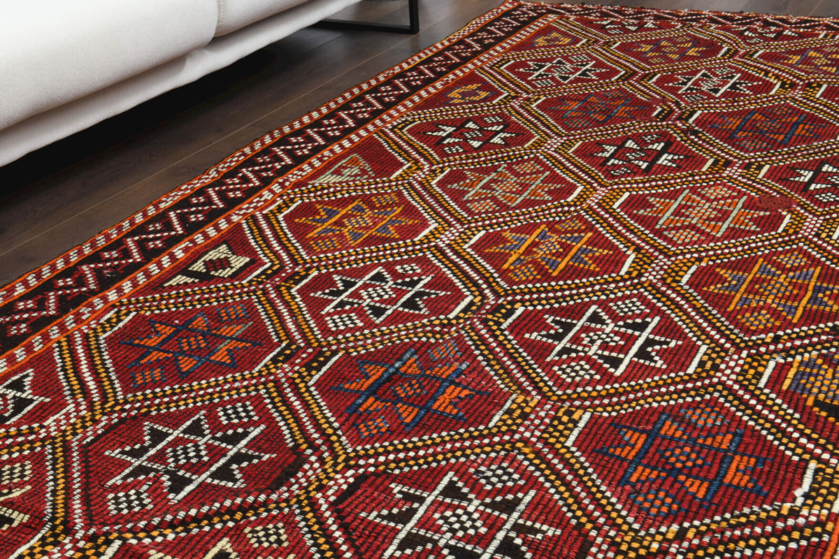 157x316 cm vintage Anatolian kilim rug – Kydophyllis, flatweave, wool
