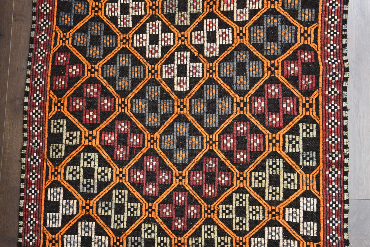 Honeycomb Vintage Kilim Runner