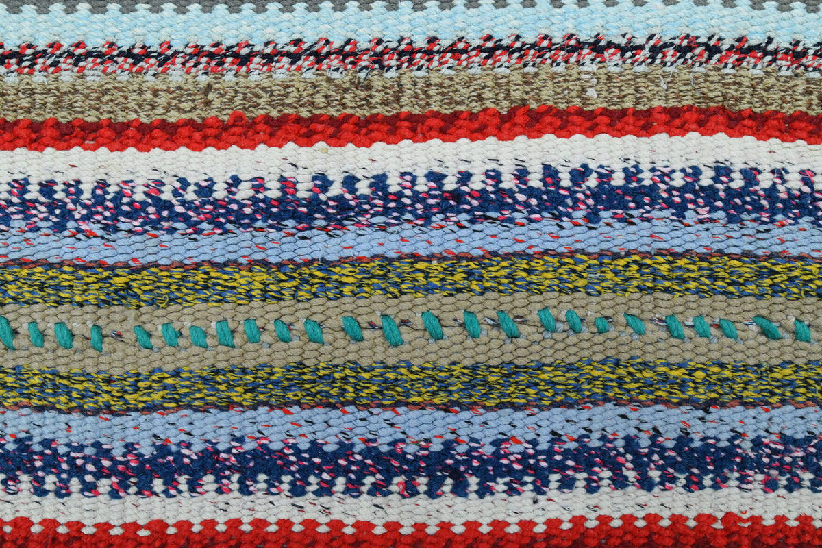 Turkish Vintage Area Kilim Rug