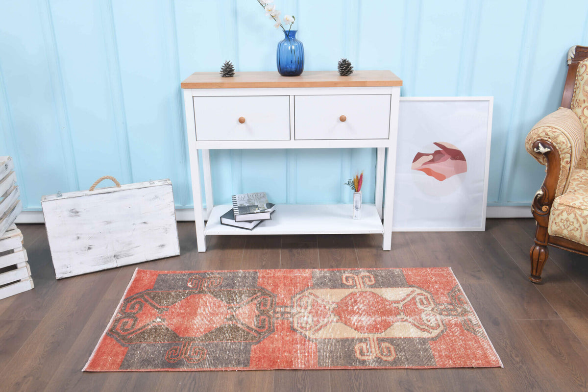 Oushak Vintage Runner Rug