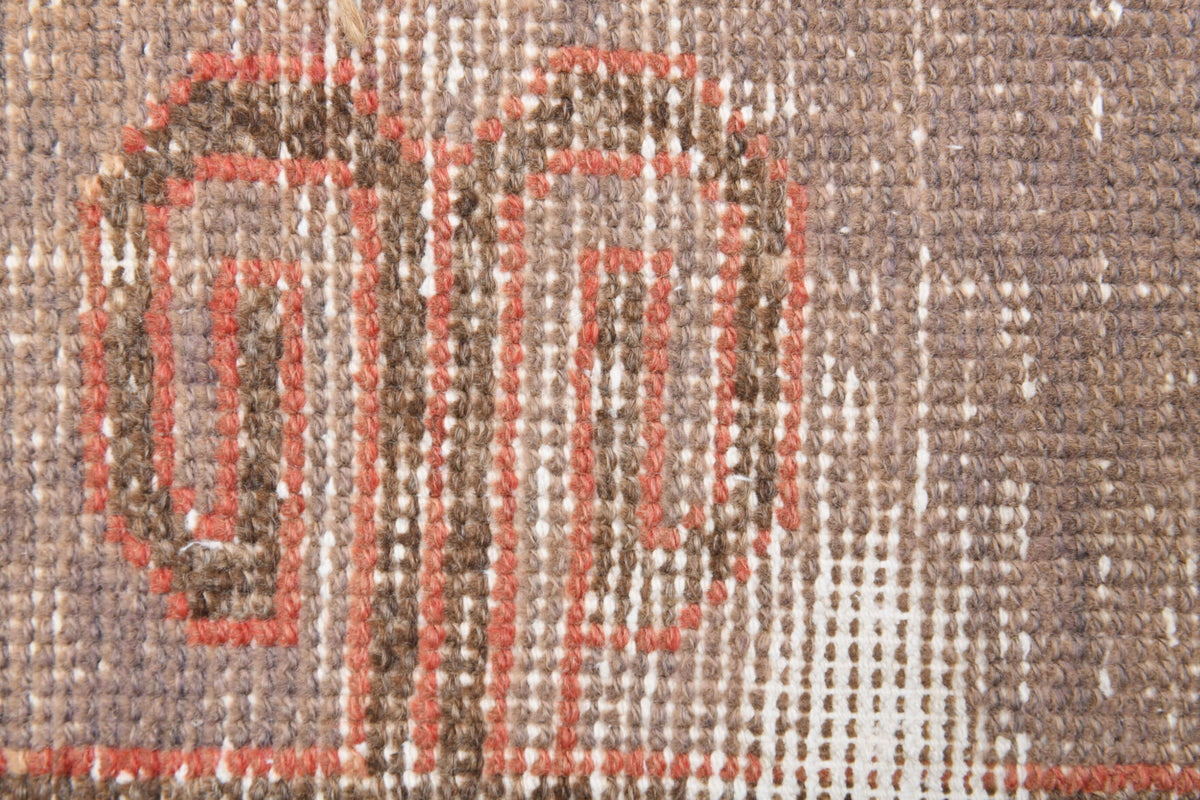 Red Vintage Oushak Runner Rug