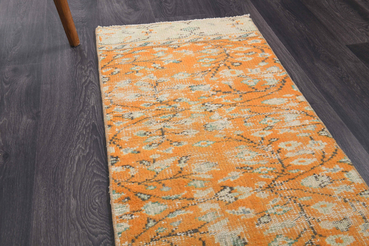 Vintage Oushak Runner Rug - 34330
