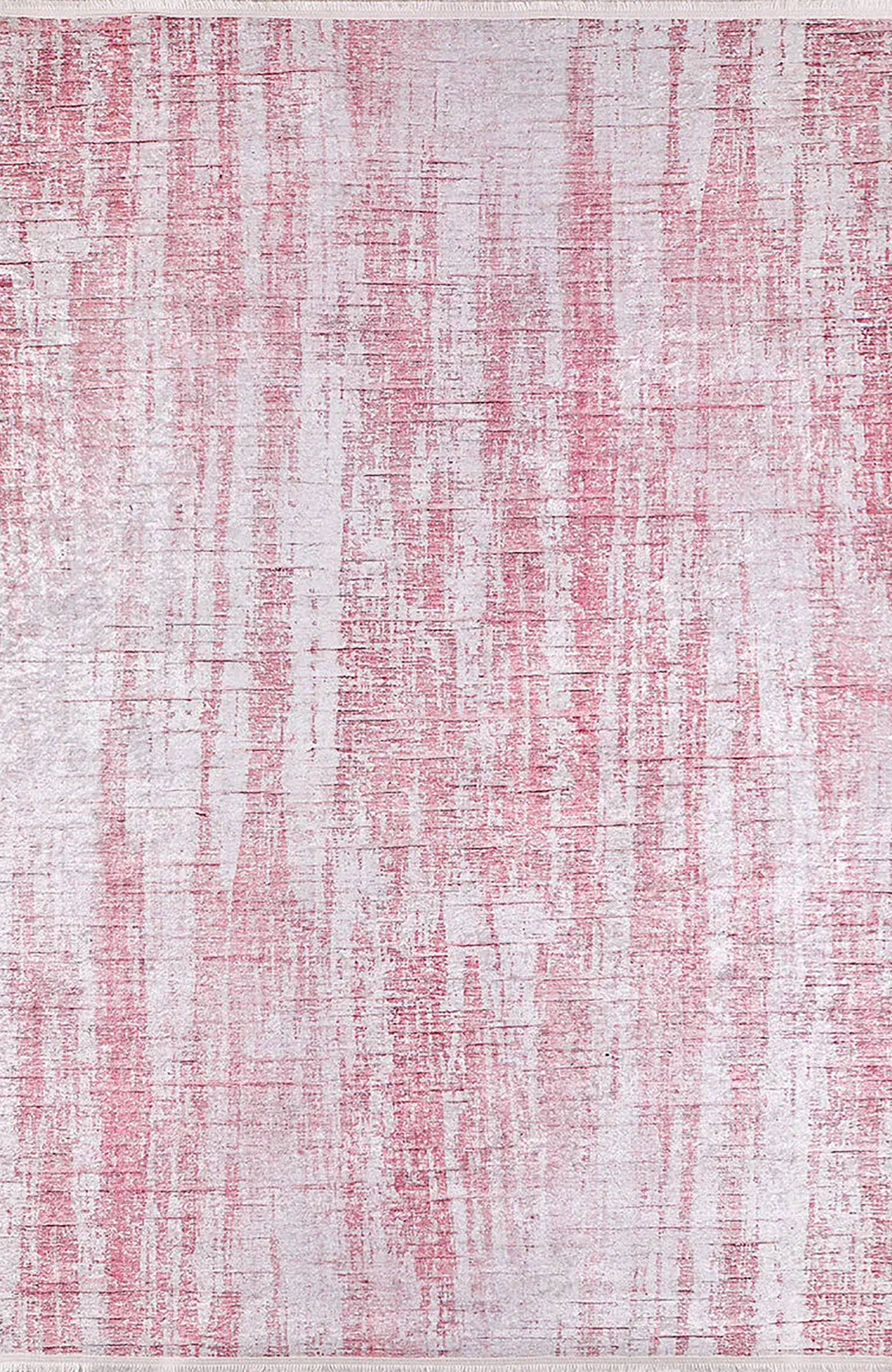 Aysu Abstract Pink Modern Rug
