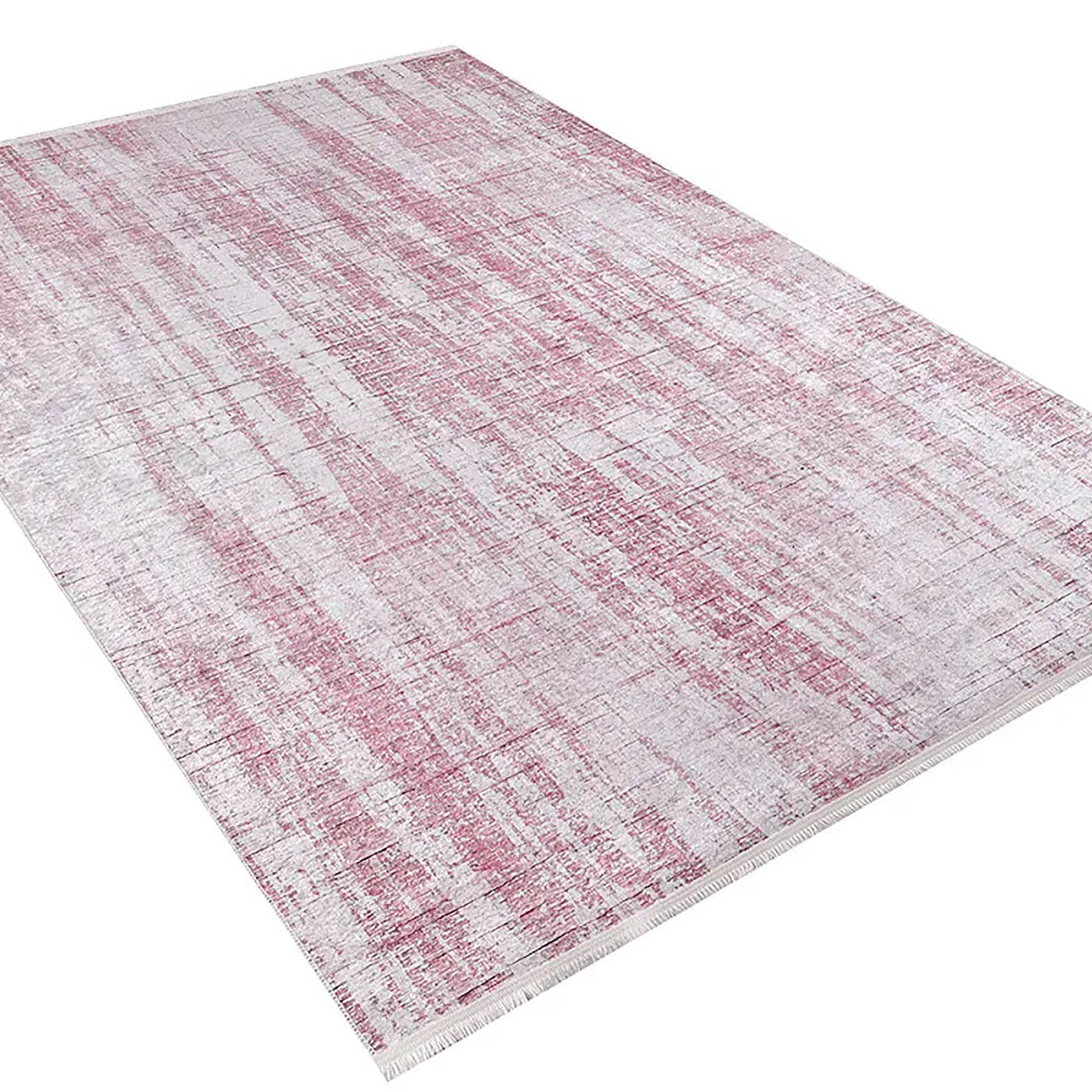 Aysu Abstract Pink Modern Rug