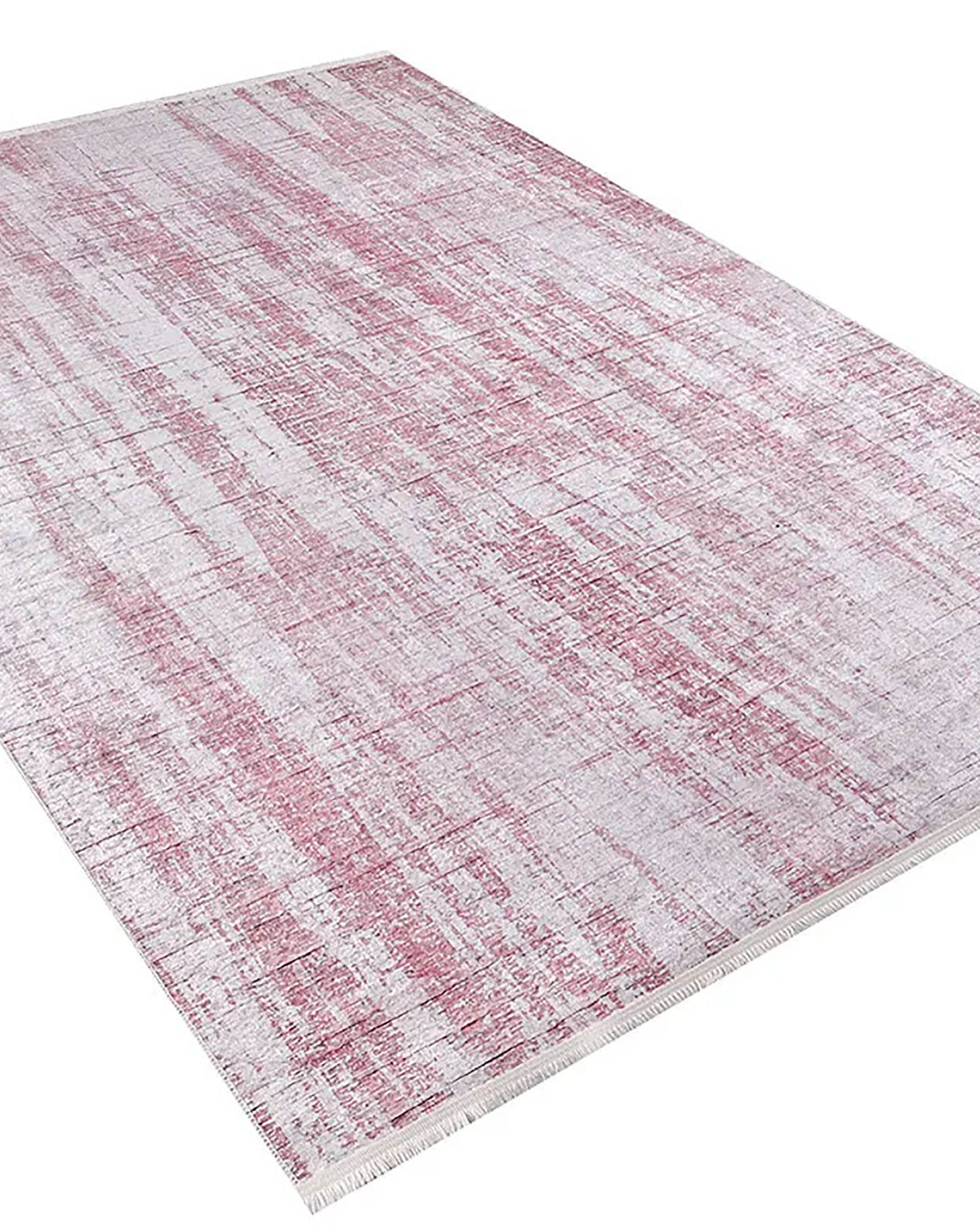 Aysu Abstract Pink Modern Rug