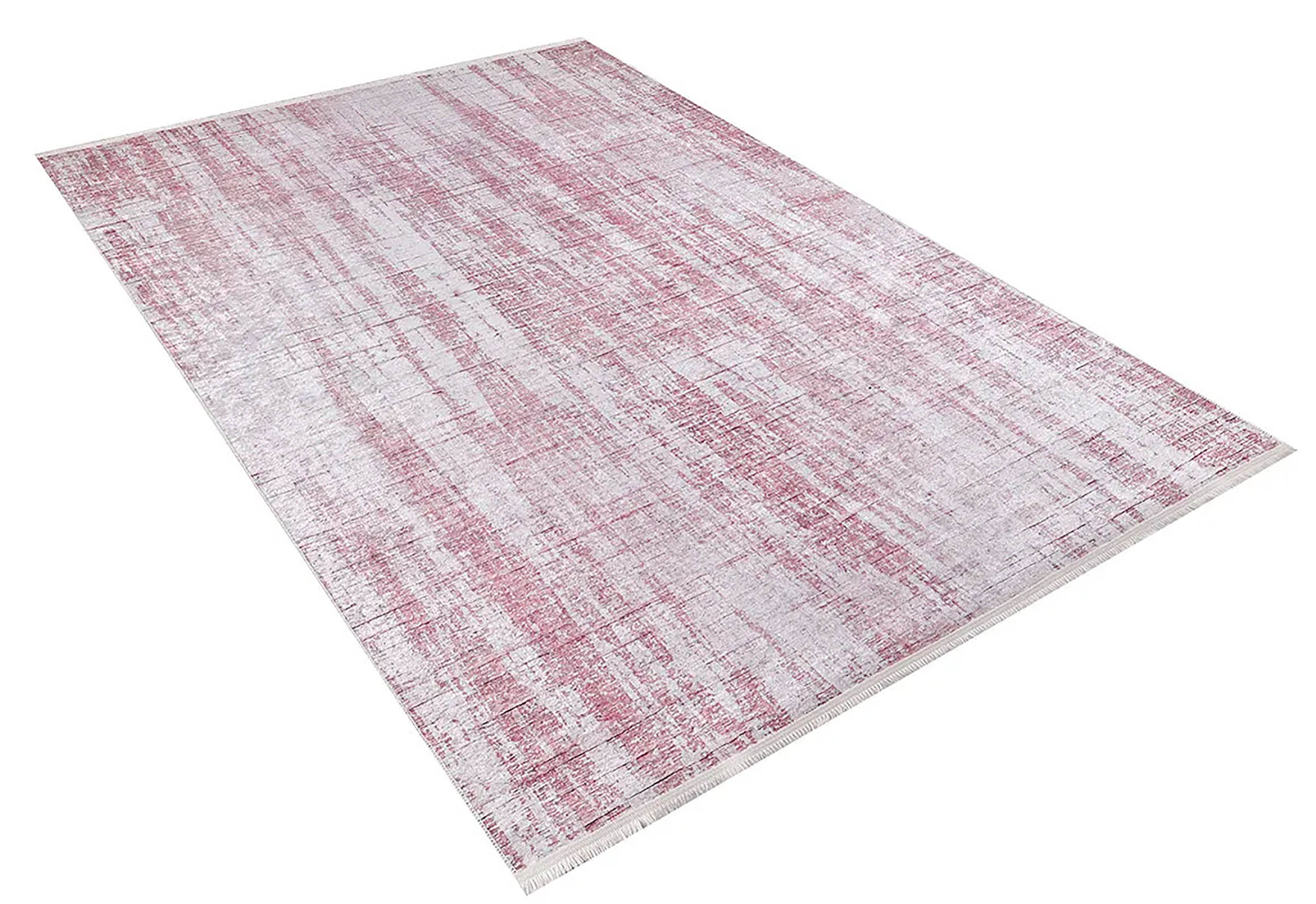Aysu Abstract Pink Modern Rug