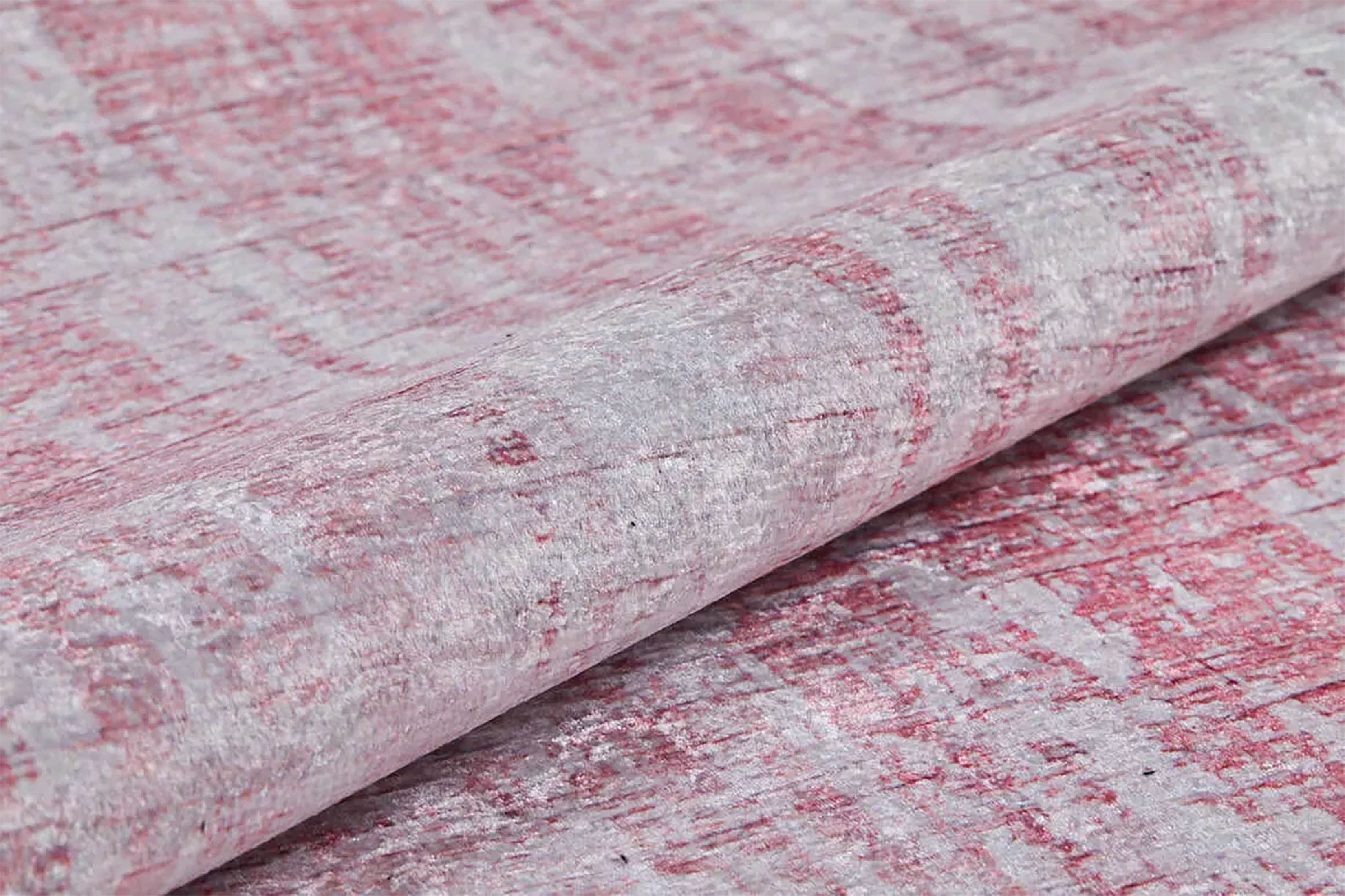 Aysu Abstract Pink Modern Rug