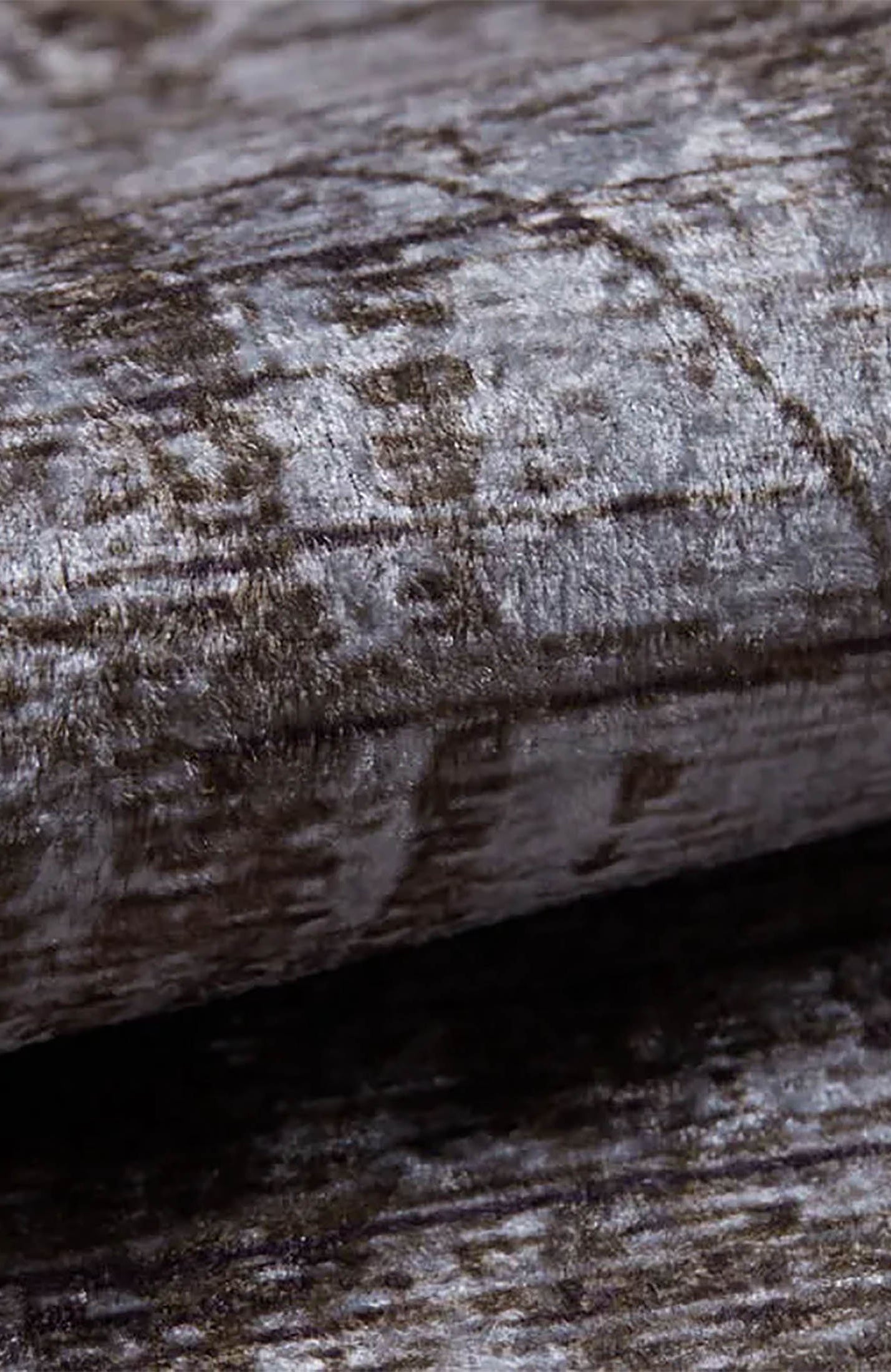 Badem Abstract Brown Modern Rug