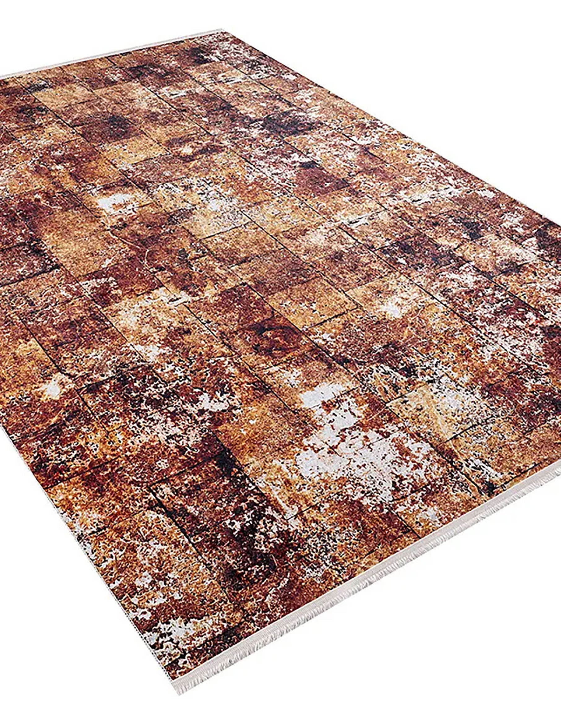 Zaria Abstract Modern Orange Indoor Floor Rug