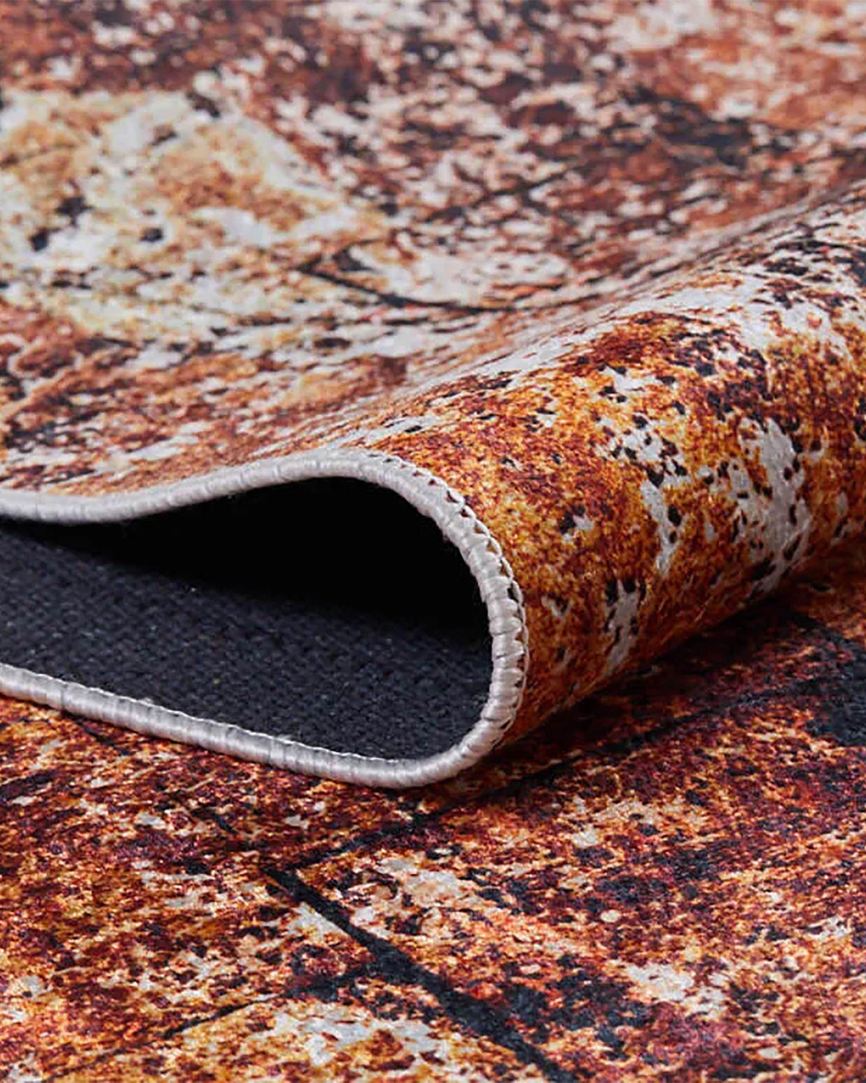 Zaria Abstract Modern Orange Indoor Floor Rug