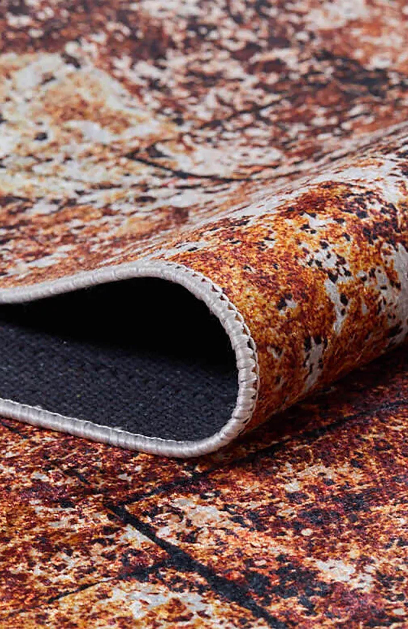 Zaria Abstract Modern Orange Indoor Floor Rug