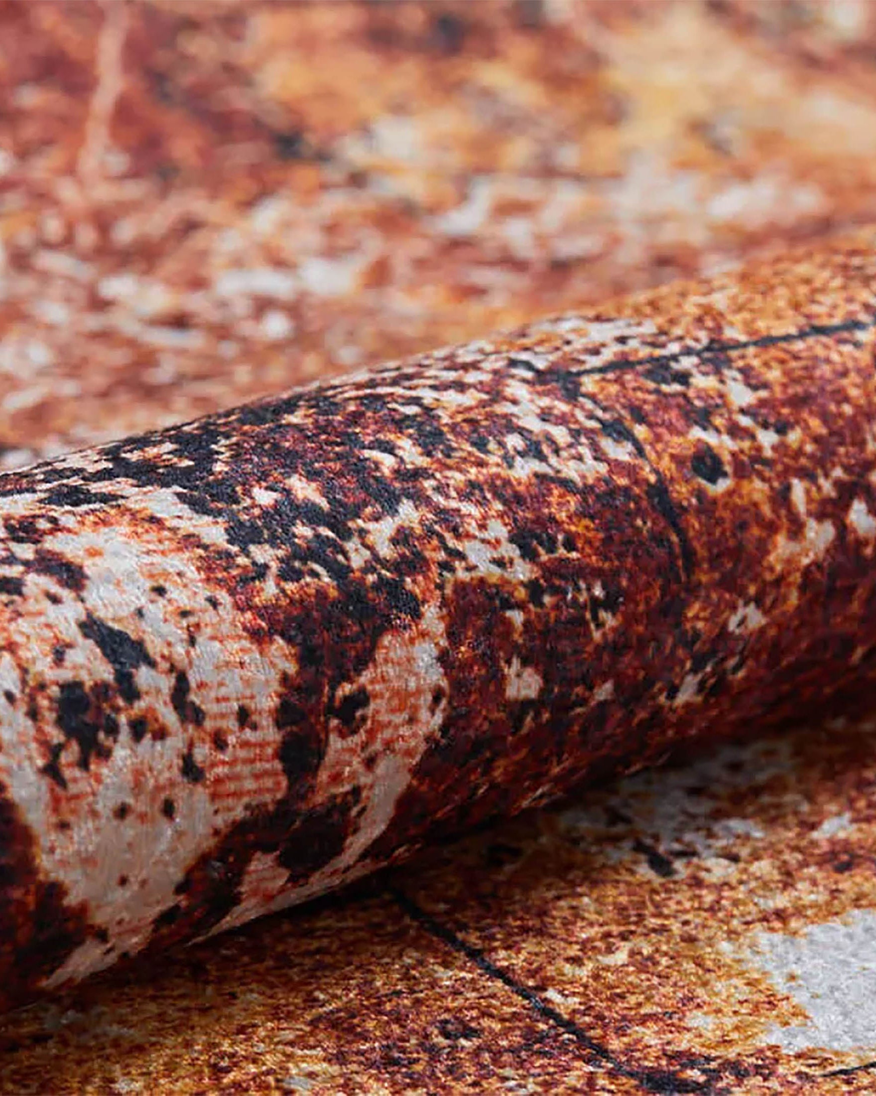 Zaria Abstract Modern Orange Indoor Floor Rug