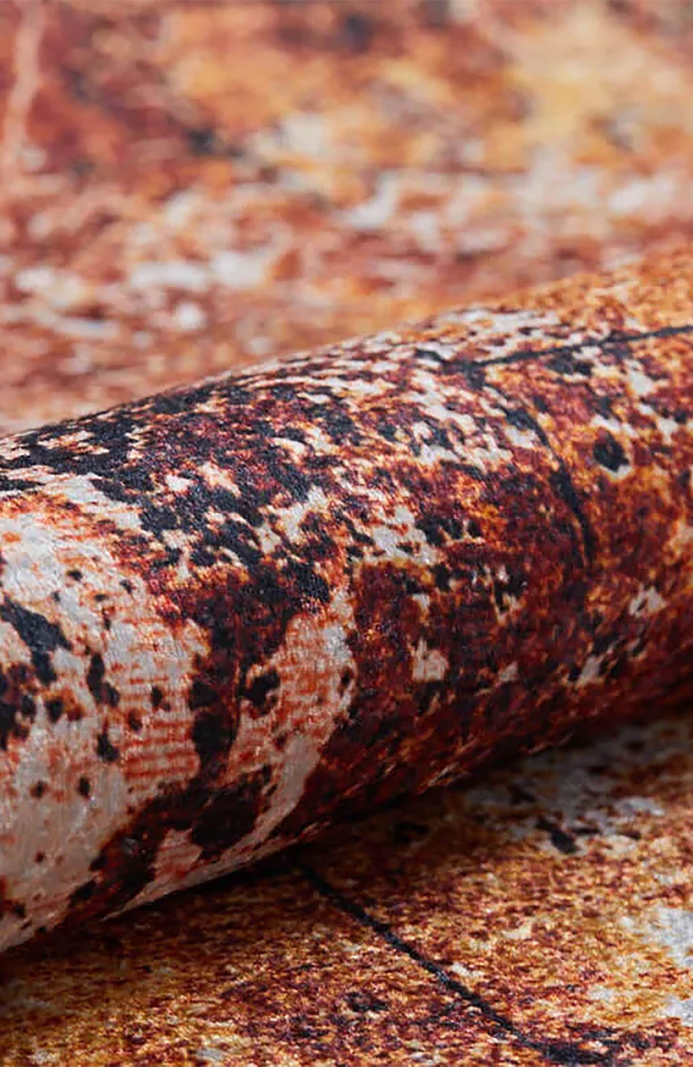 Zaria Abstract Modern Orange Indoor Floor Rug