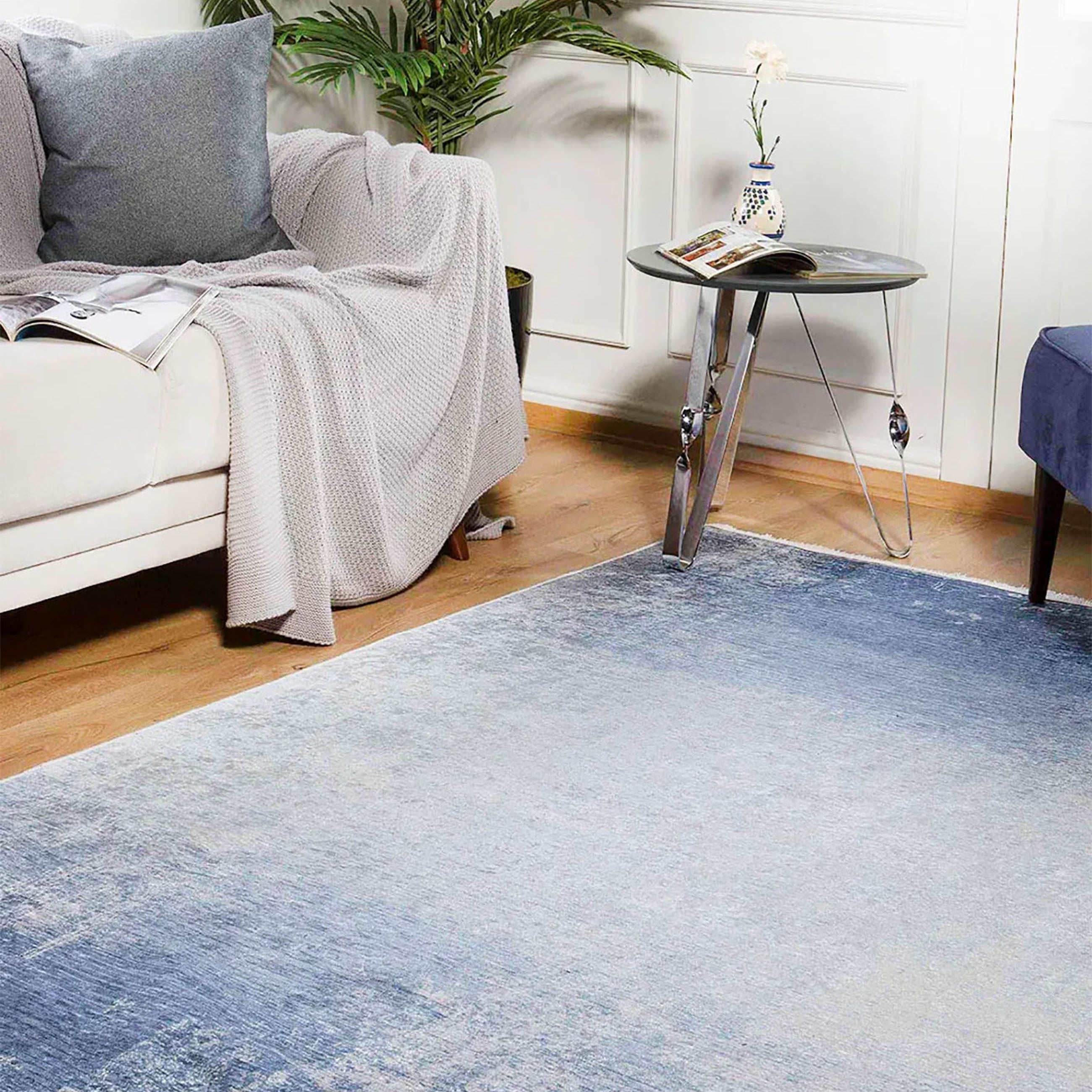 Emely Purple Abstract Boho Decor Rug