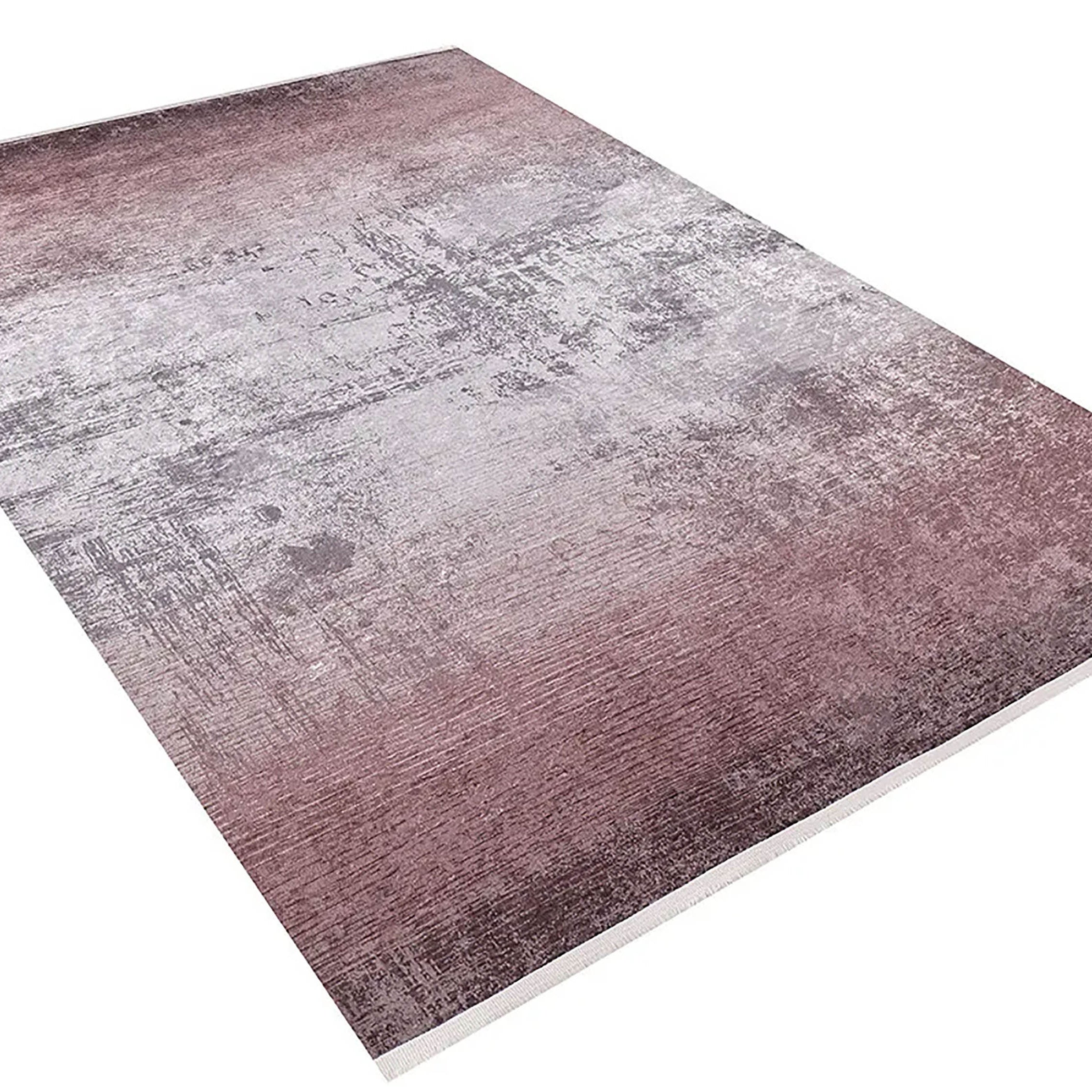 Alison Red Pink Abstract Boho Decor Flat Weave Rug