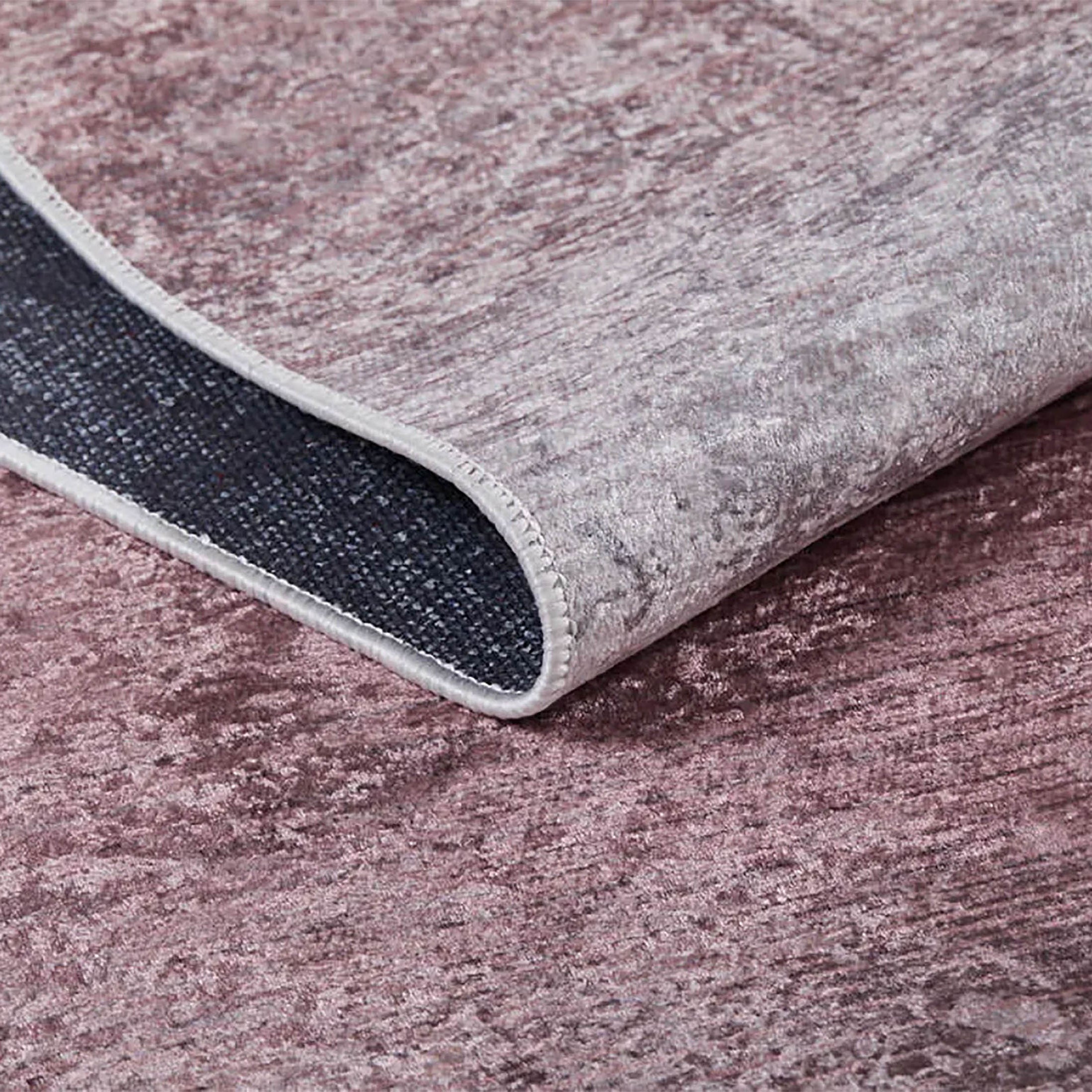 Alison Red Pink Abstract Boho Decor Flat Weave Rug