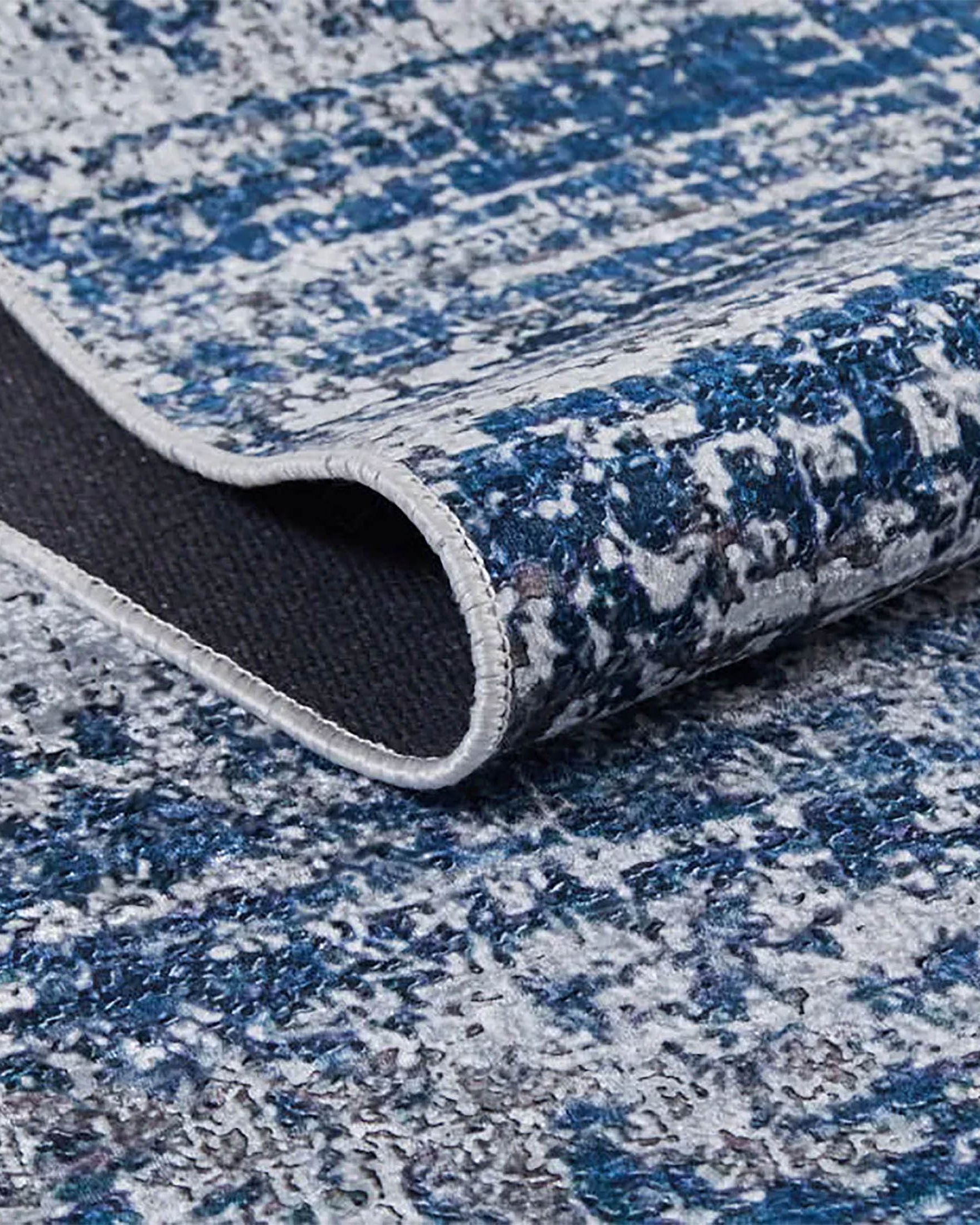 Alondra Blue Gray Contemporary Abstract Rug