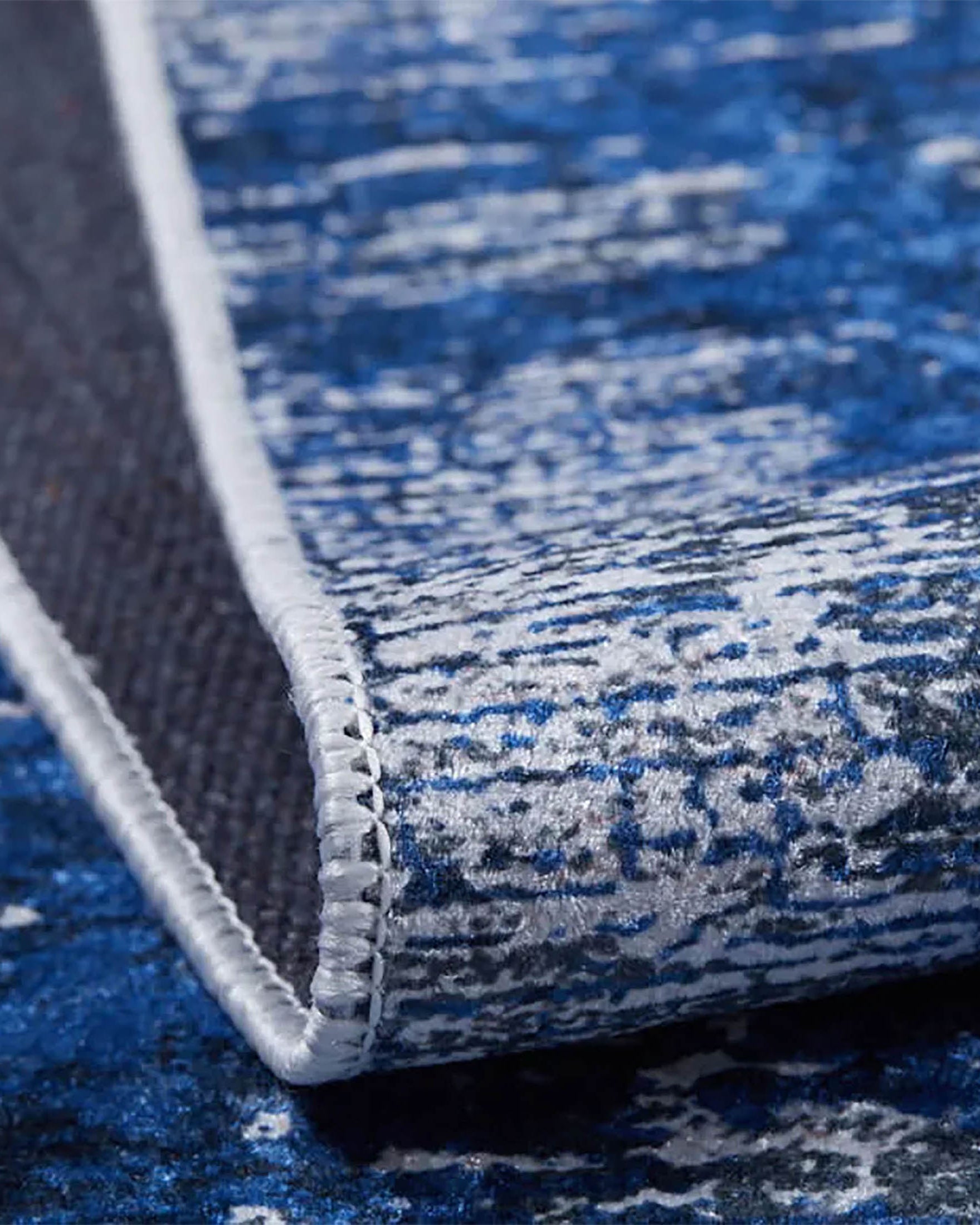 Jessica Navy Blue Gray Modern Home Deco Abstract Rug