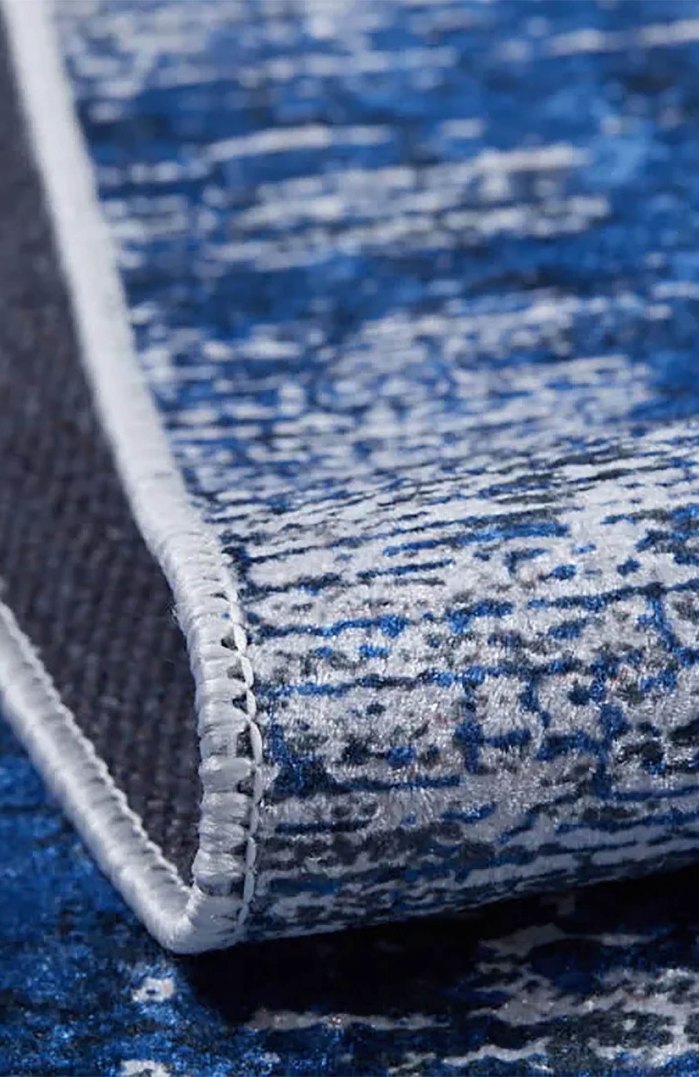 Jessica Navy Blue Gray Modern Home Deco Abstract Rug