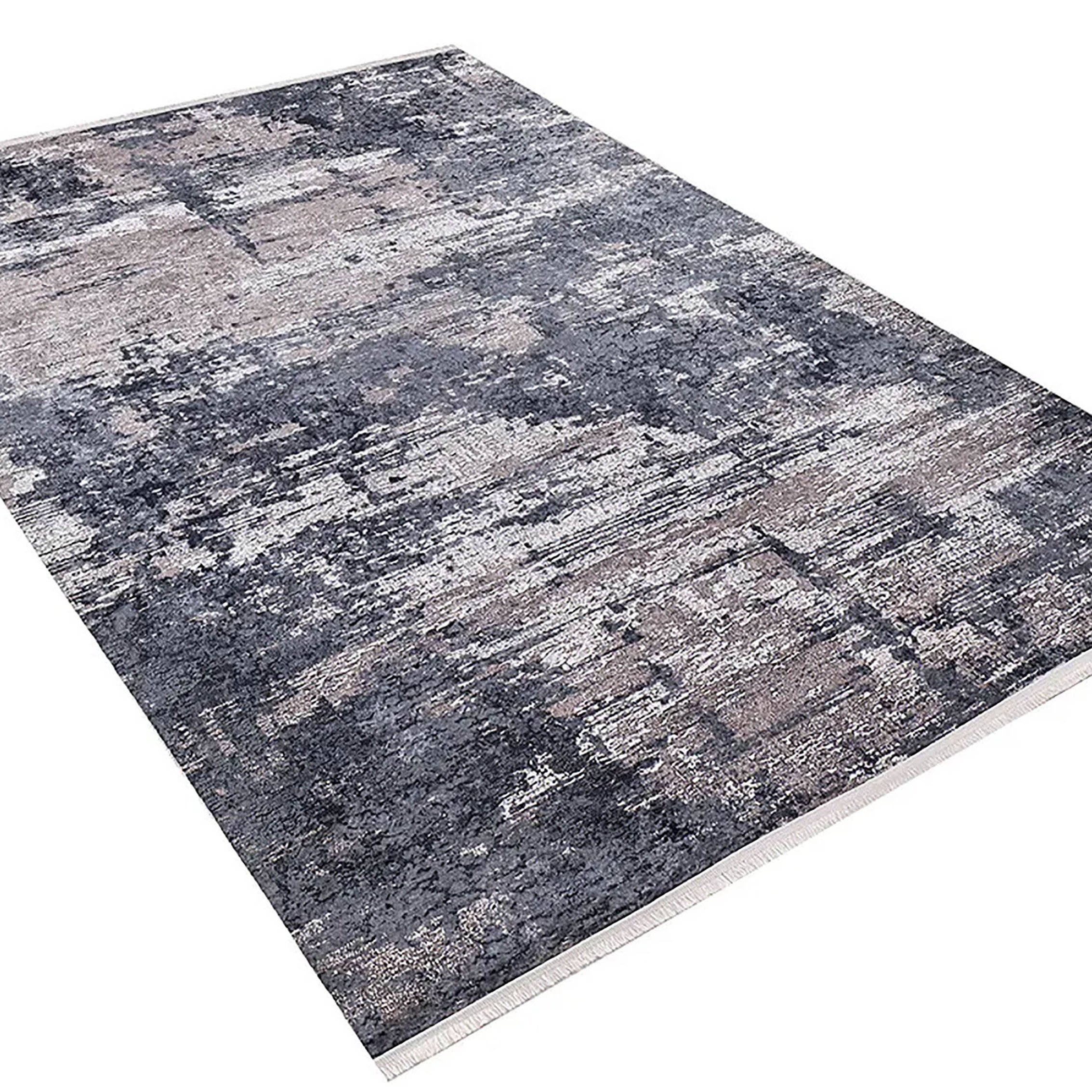 Reyna Gray Light Pink Modern Home Deco Abstract Rug