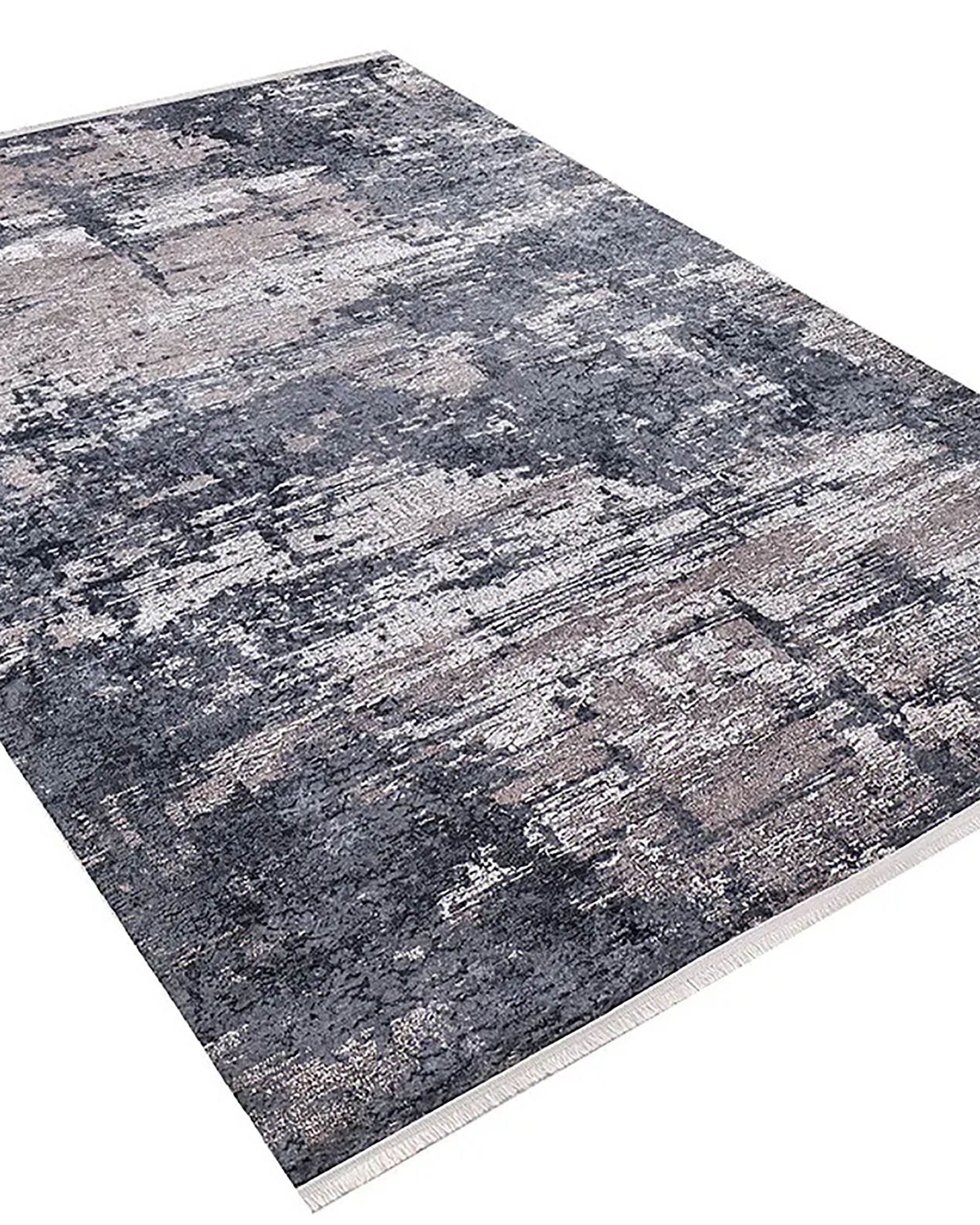 Reyna Gray Light Pink Modern Home Deco Abstract Rug