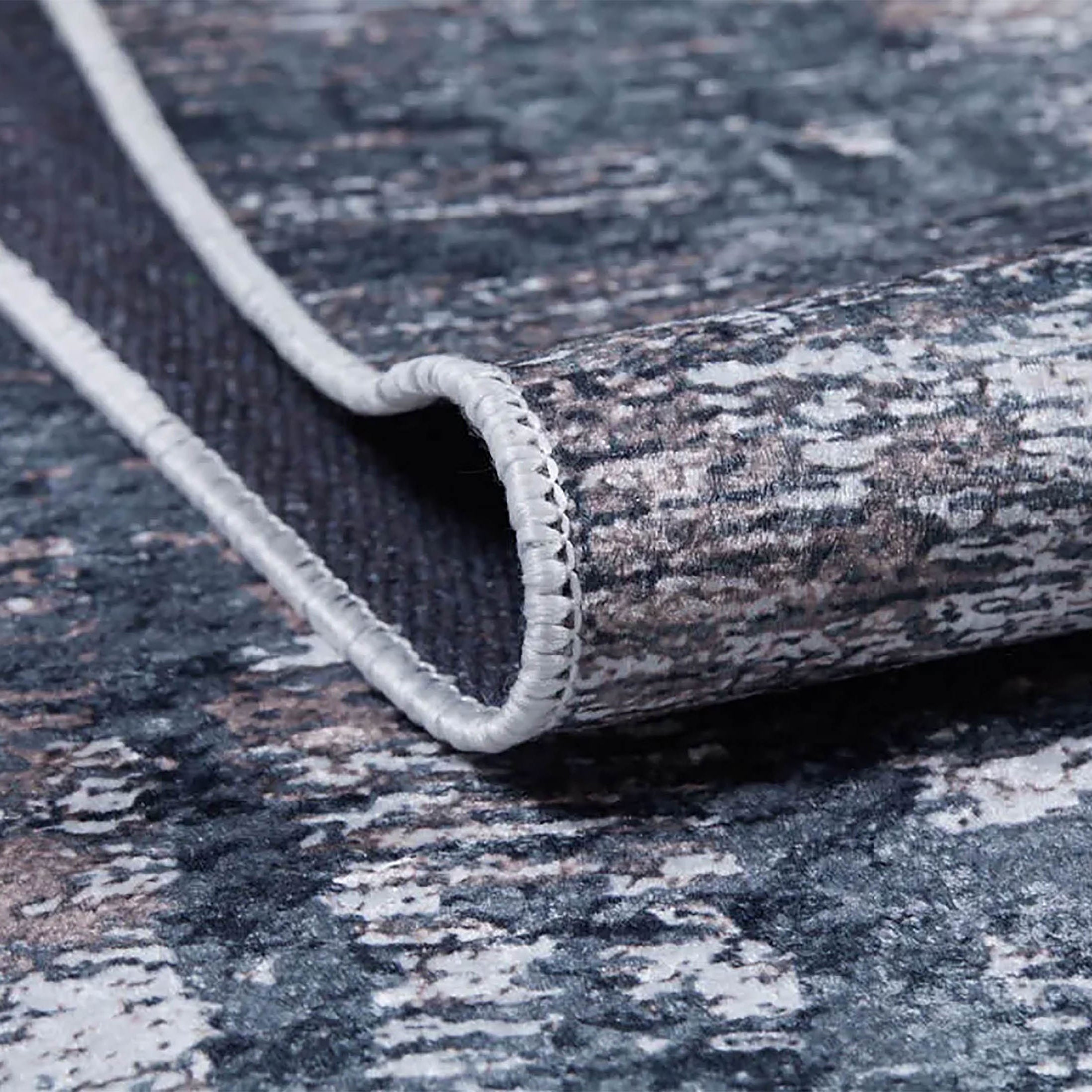 Reyna Gray Light Pink Modern Home Deco Abstract Rug