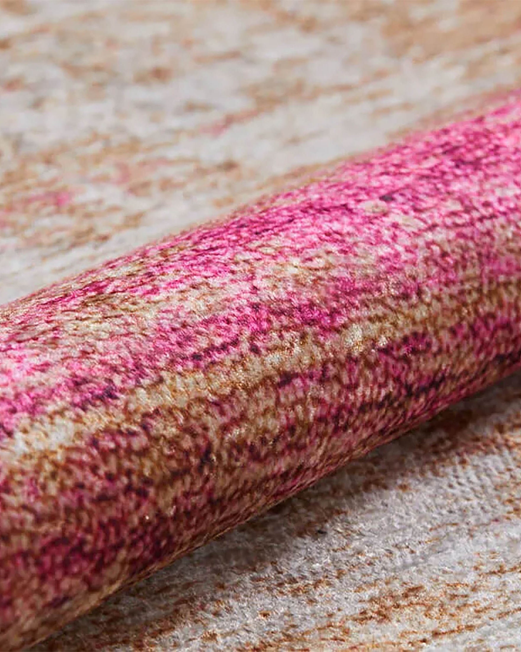 Ferah Abstract Pink Beige Modern Rug