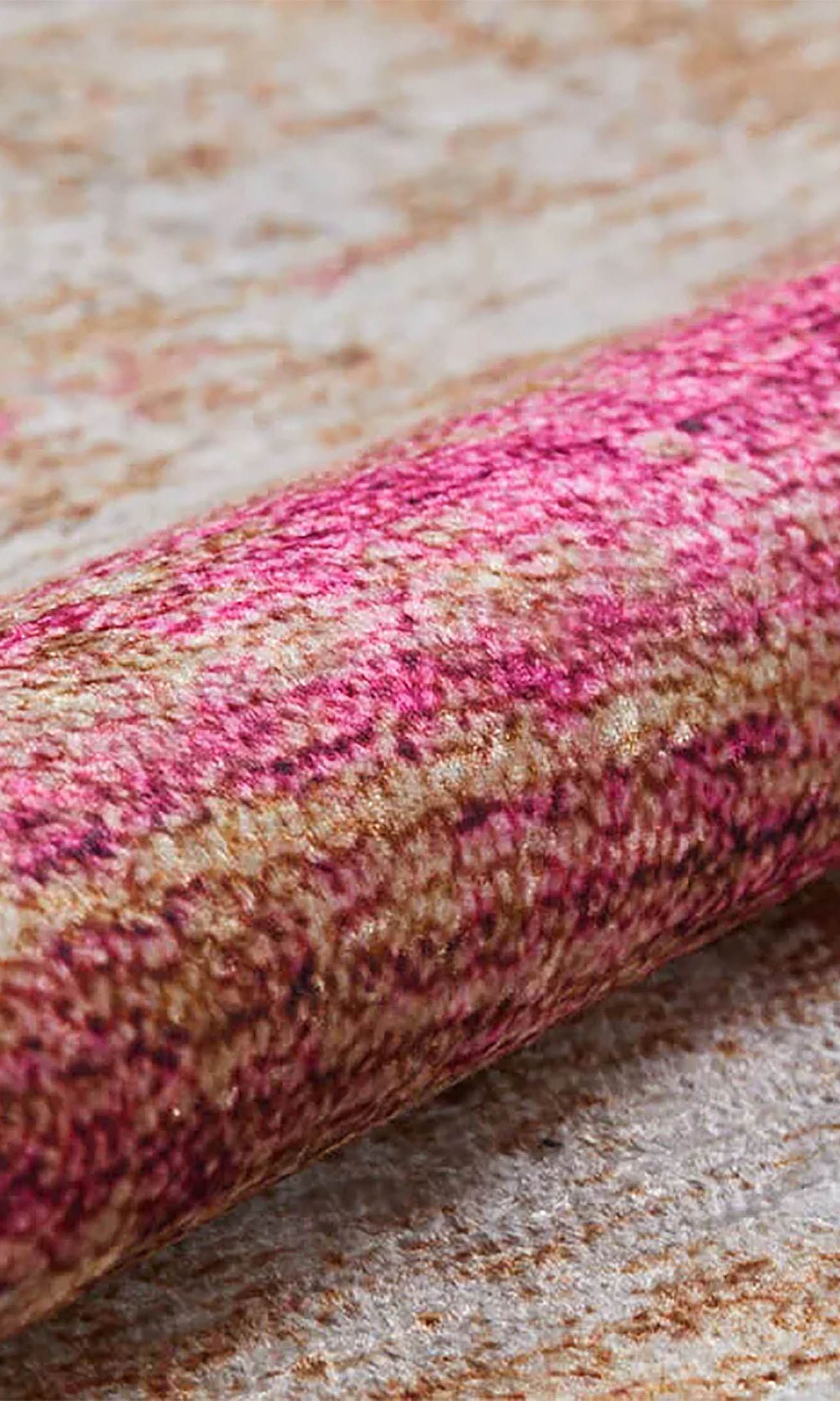 Ferah Abstract Pink Beige Modern Rug