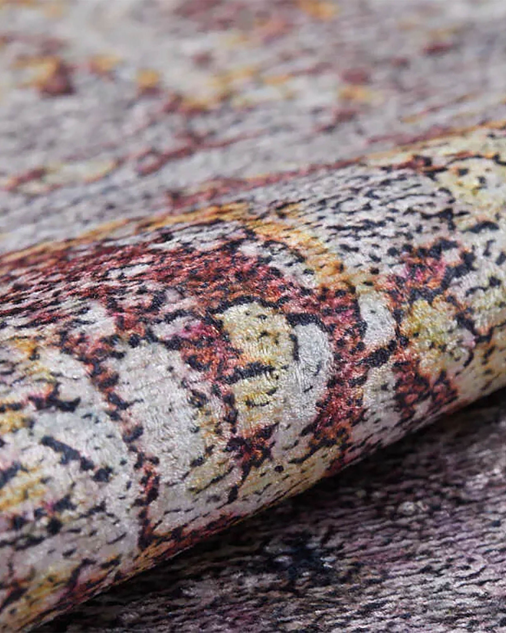 Angelica Abstract Brown Orange Modern Rug