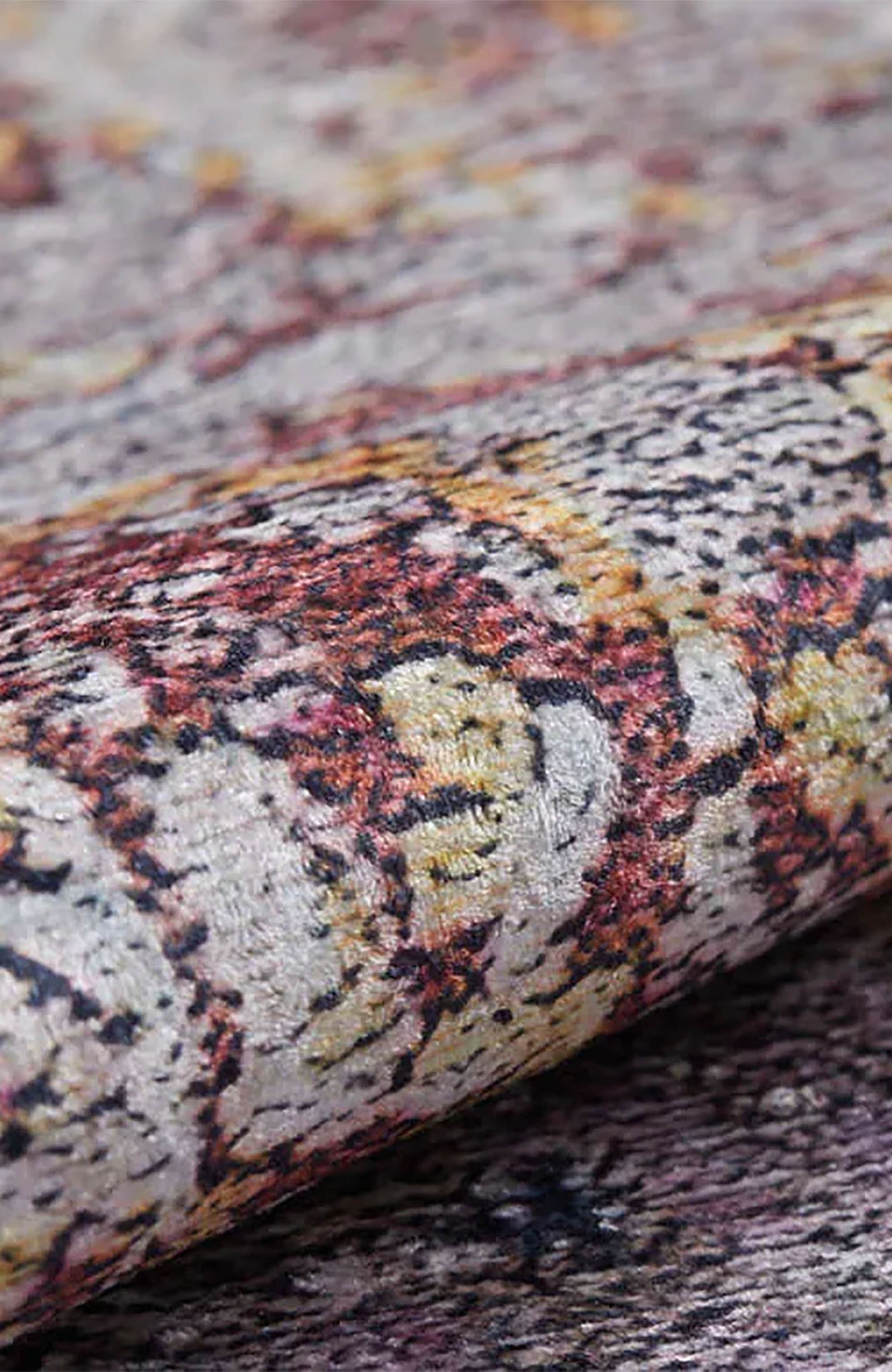 Angelica Abstract Brown Orange Modern Rug