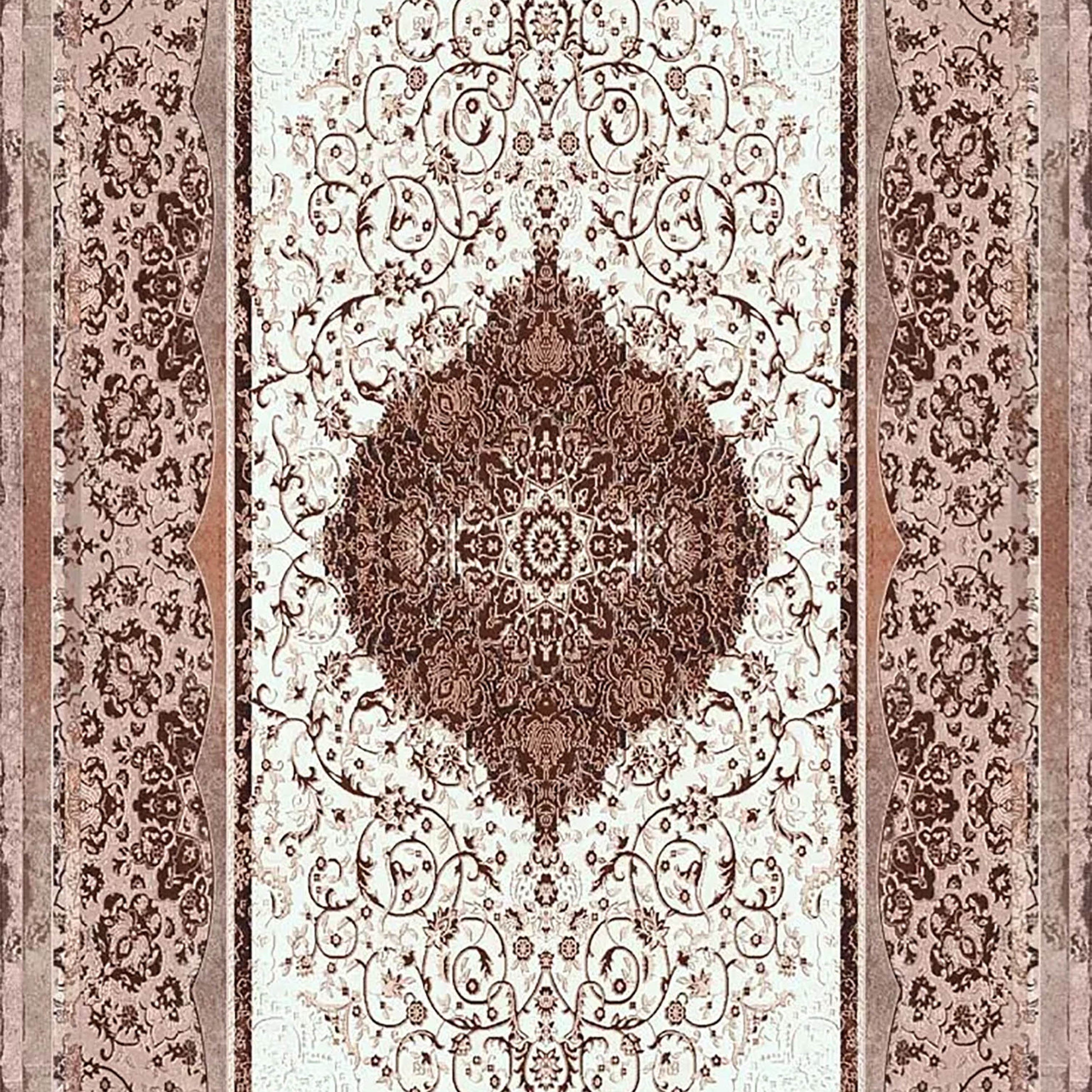 Leah Medallion Turkish Brown Rug