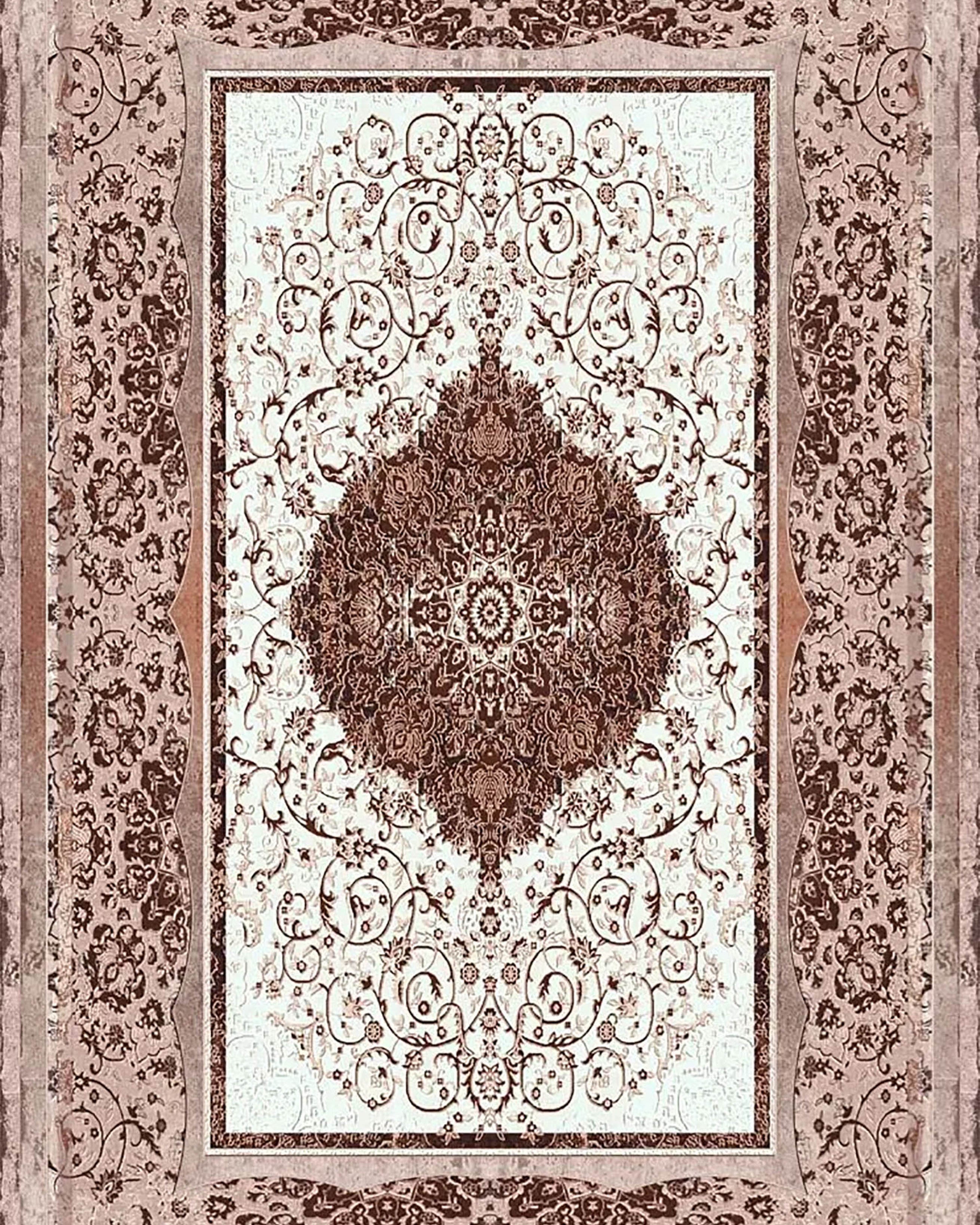 Leah Medallion Turkish Brown Rug