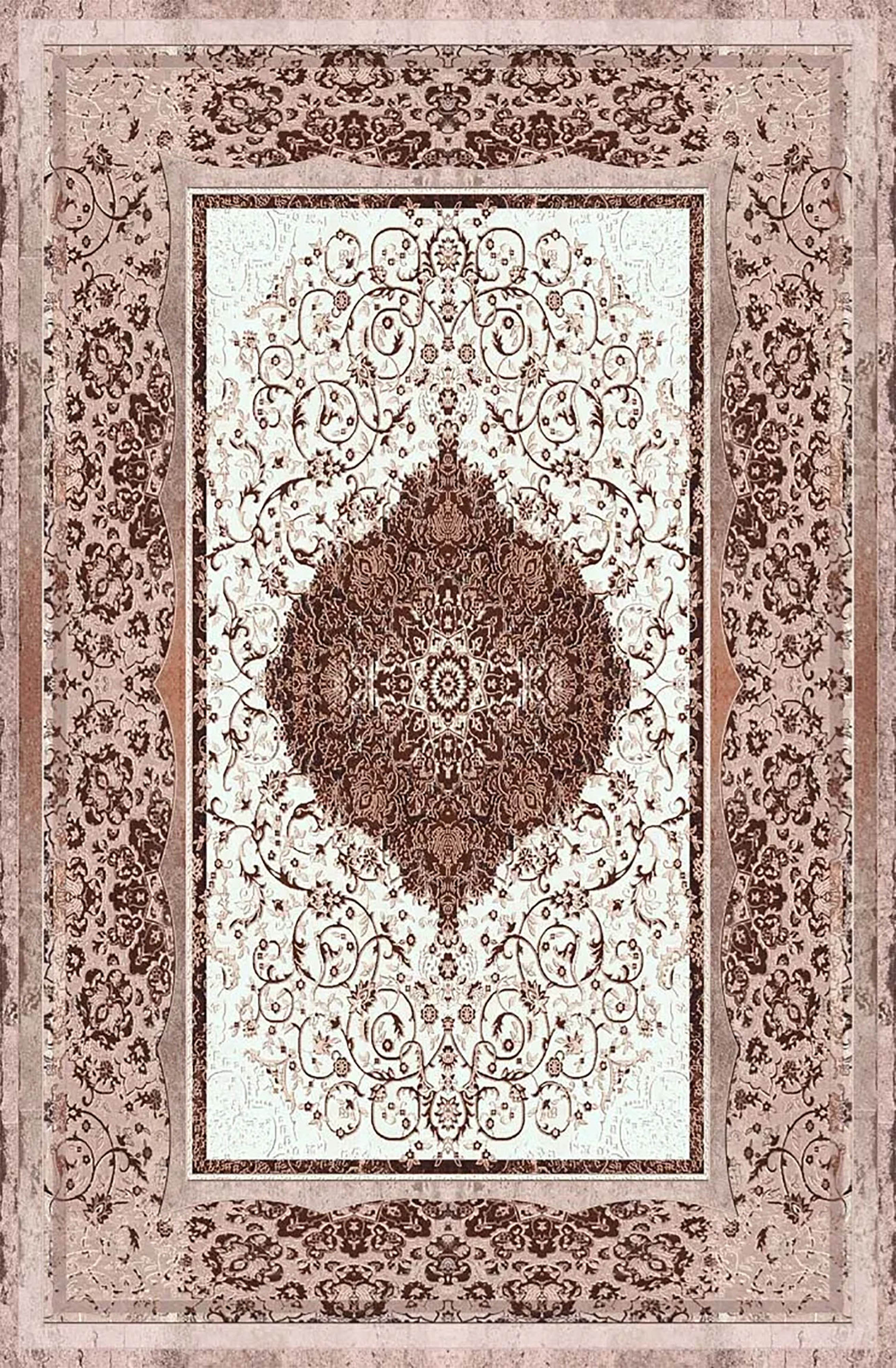Leah Medallion Turkish Brown Rug