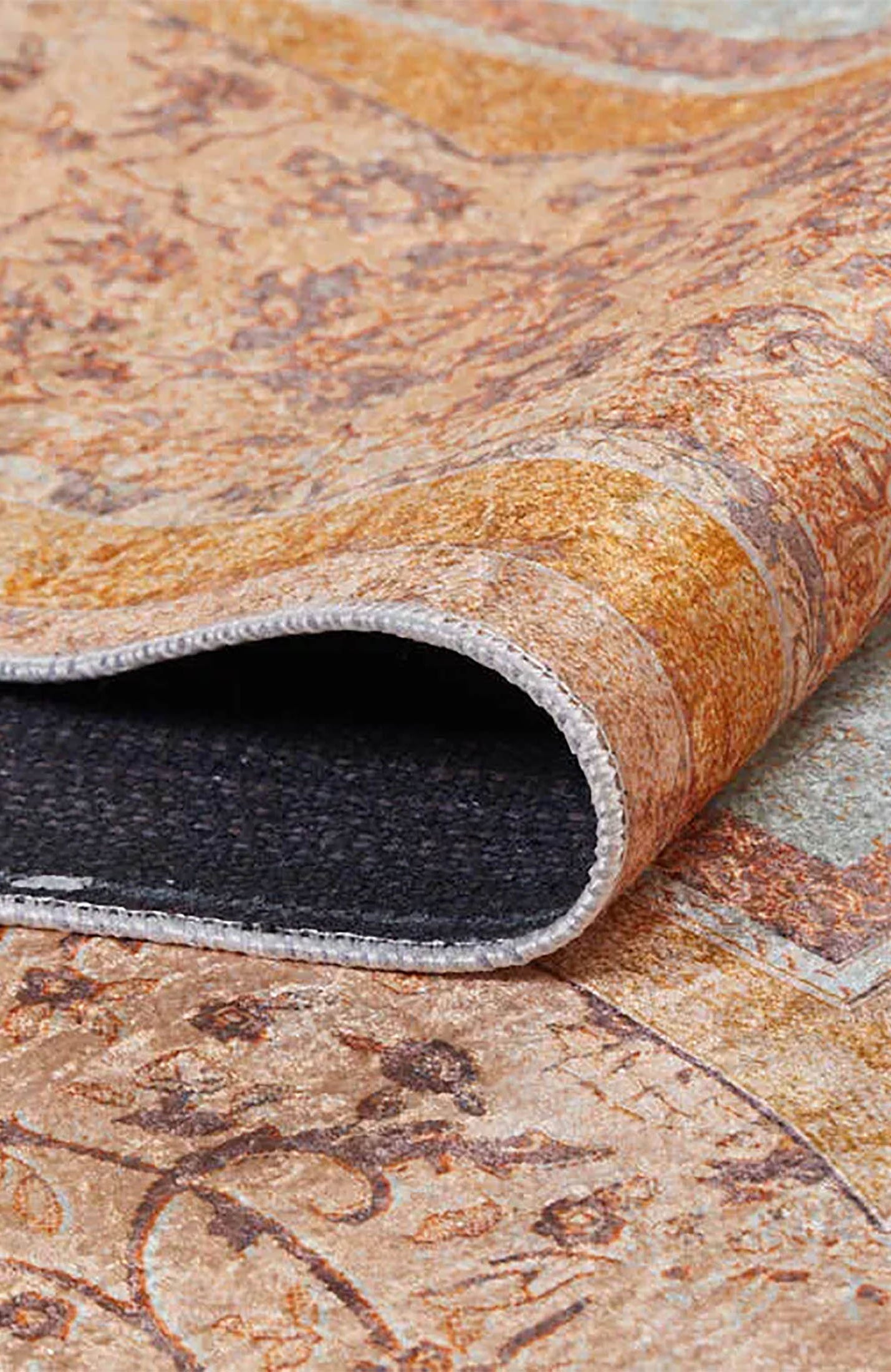 Autumn Medallion Turkish Orange Cream Rug