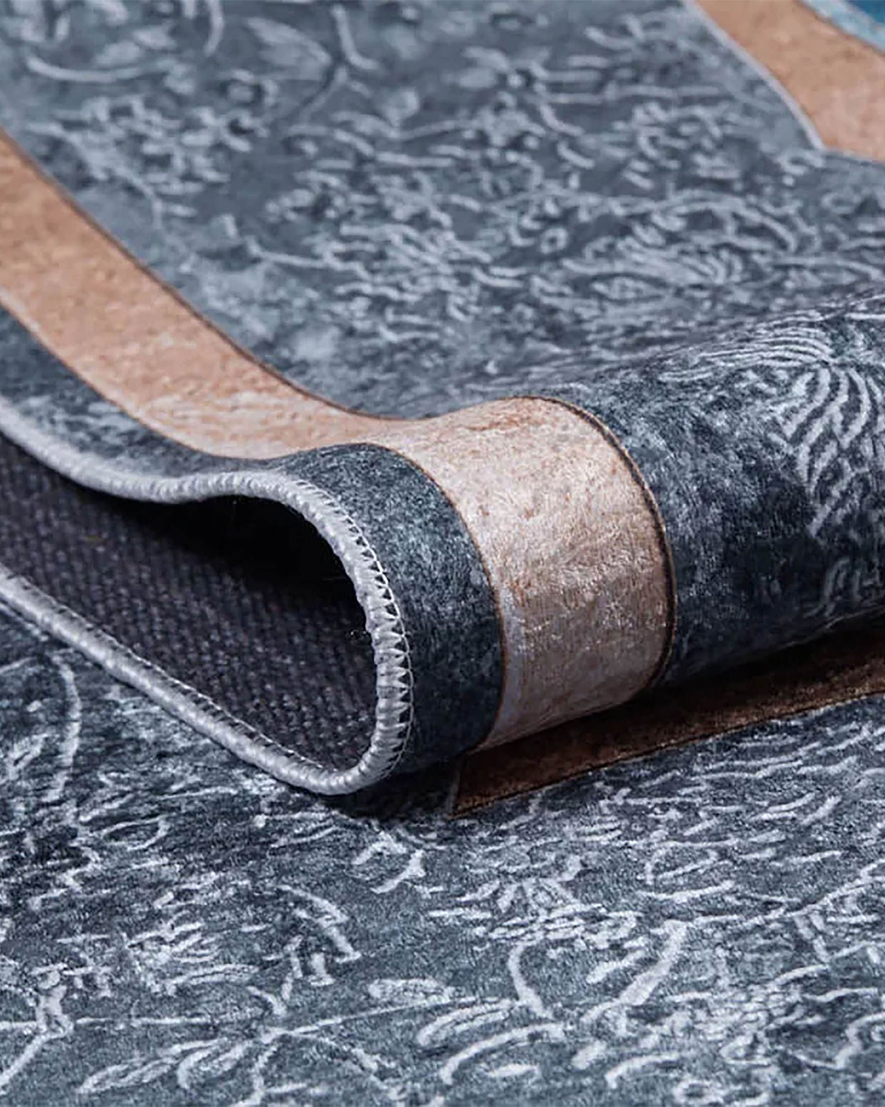 Juniper Medallion Turkish Gray Blue Beige Rug