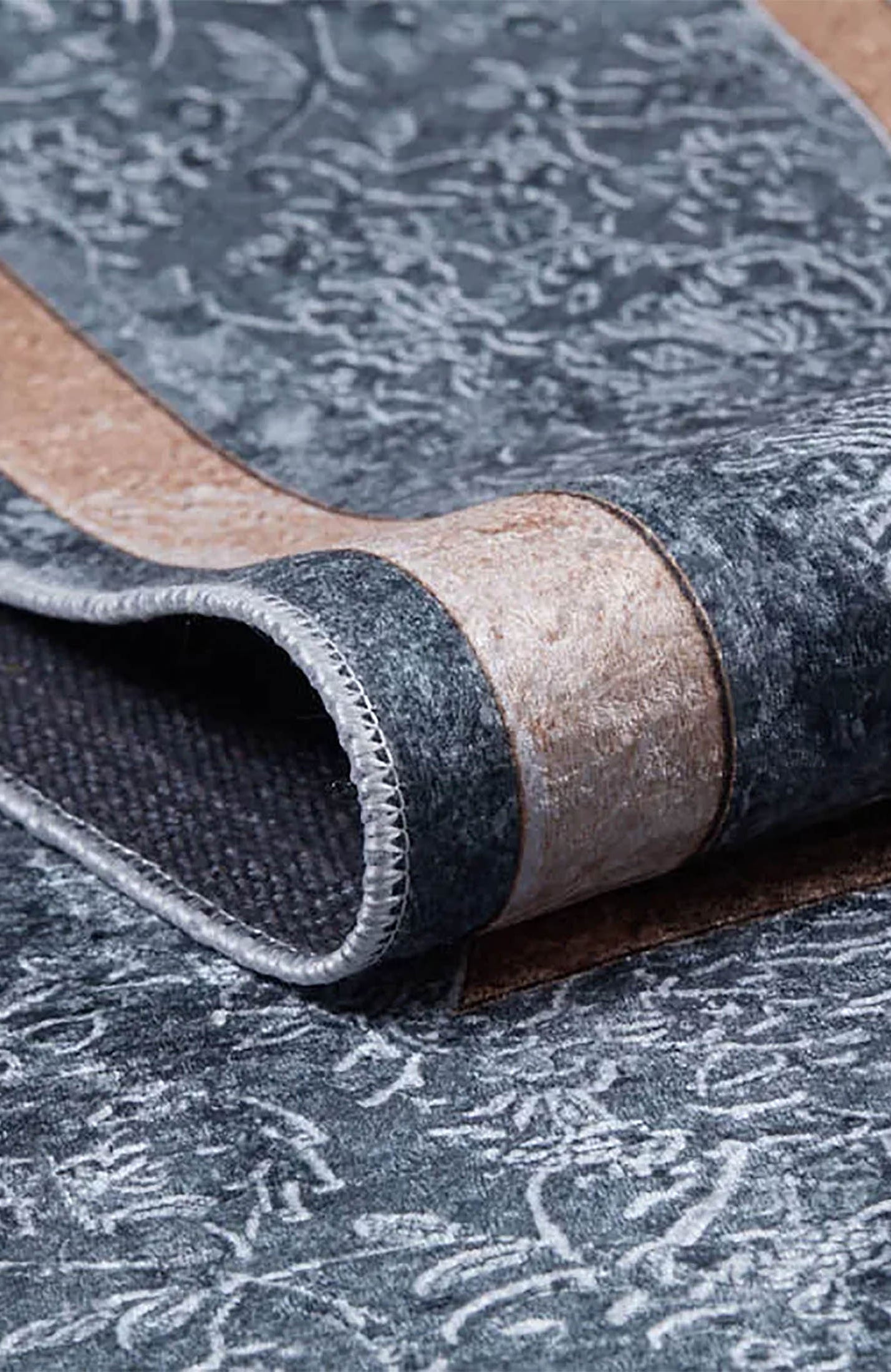 Juniper Medallion Turkish Gray Blue Beige Rug