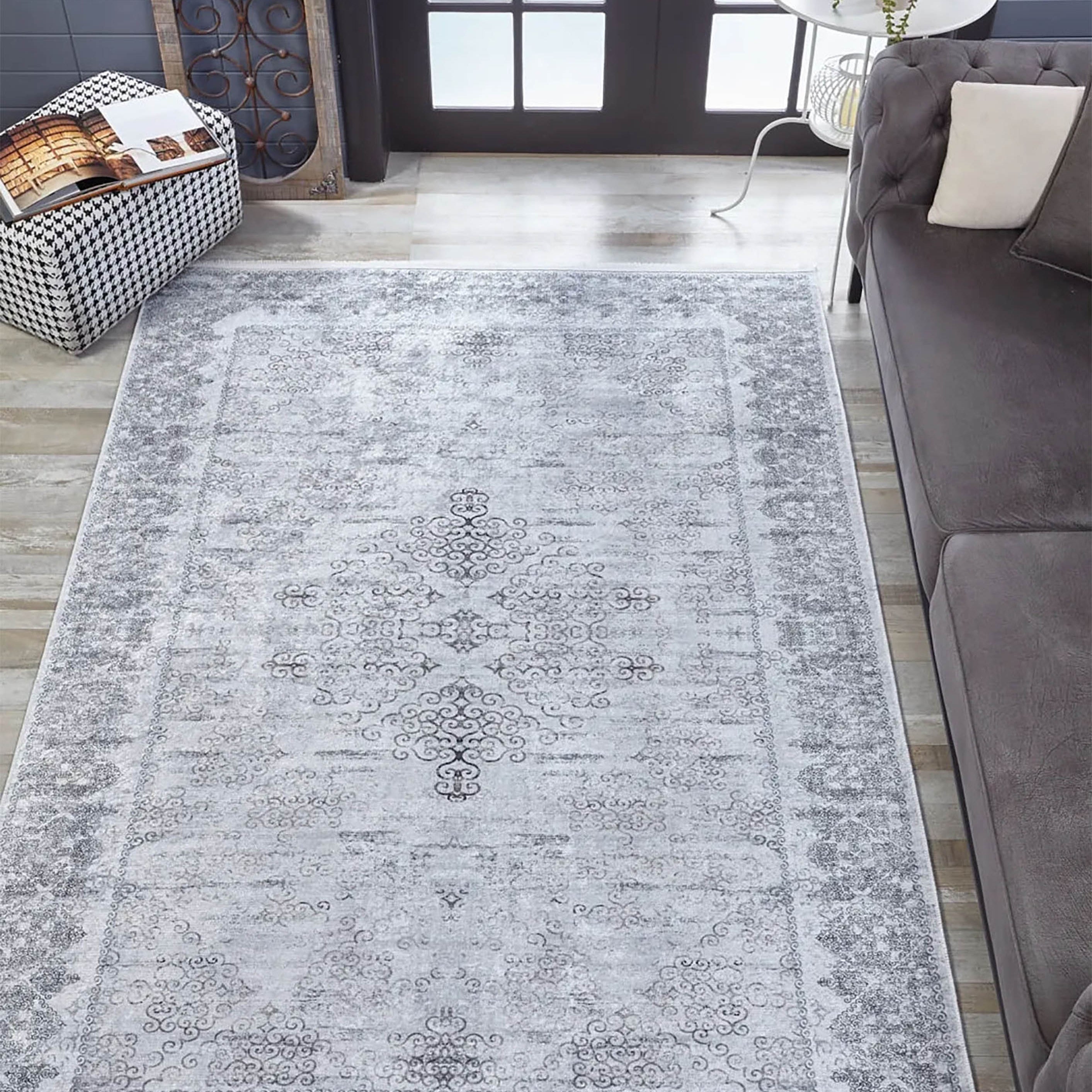 Willow Turkish Floral Vintage Medallion Rug